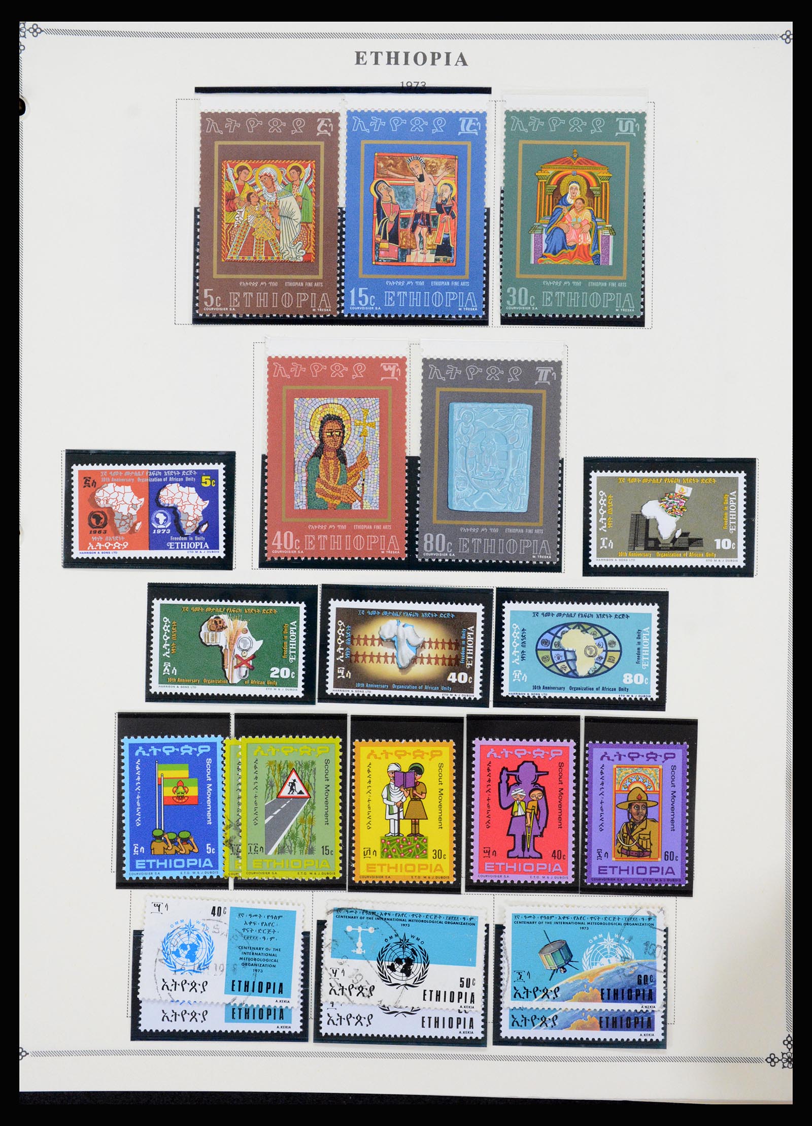 37232 042 - Postzegelverzameling 37232 Ethiopië 1894-1980.