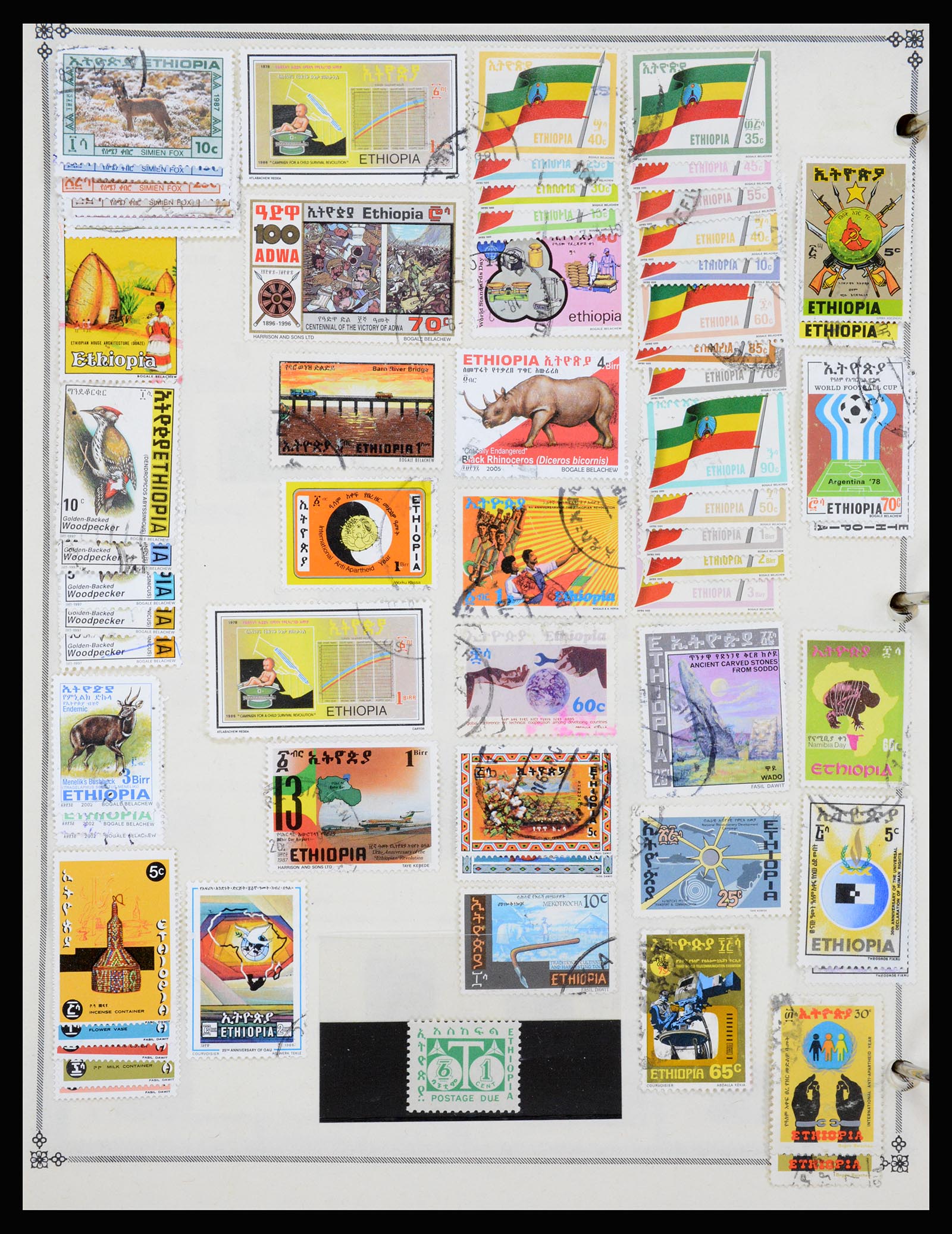 37232 057 - Postzegelverzameling 37232 Ethiopië 1894-1980.