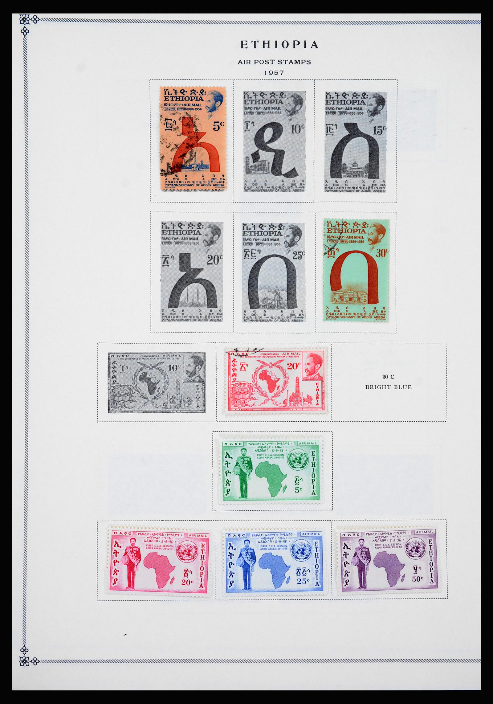 37232 068 - Postzegelverzameling 37232 Ethiopië 1894-1980.