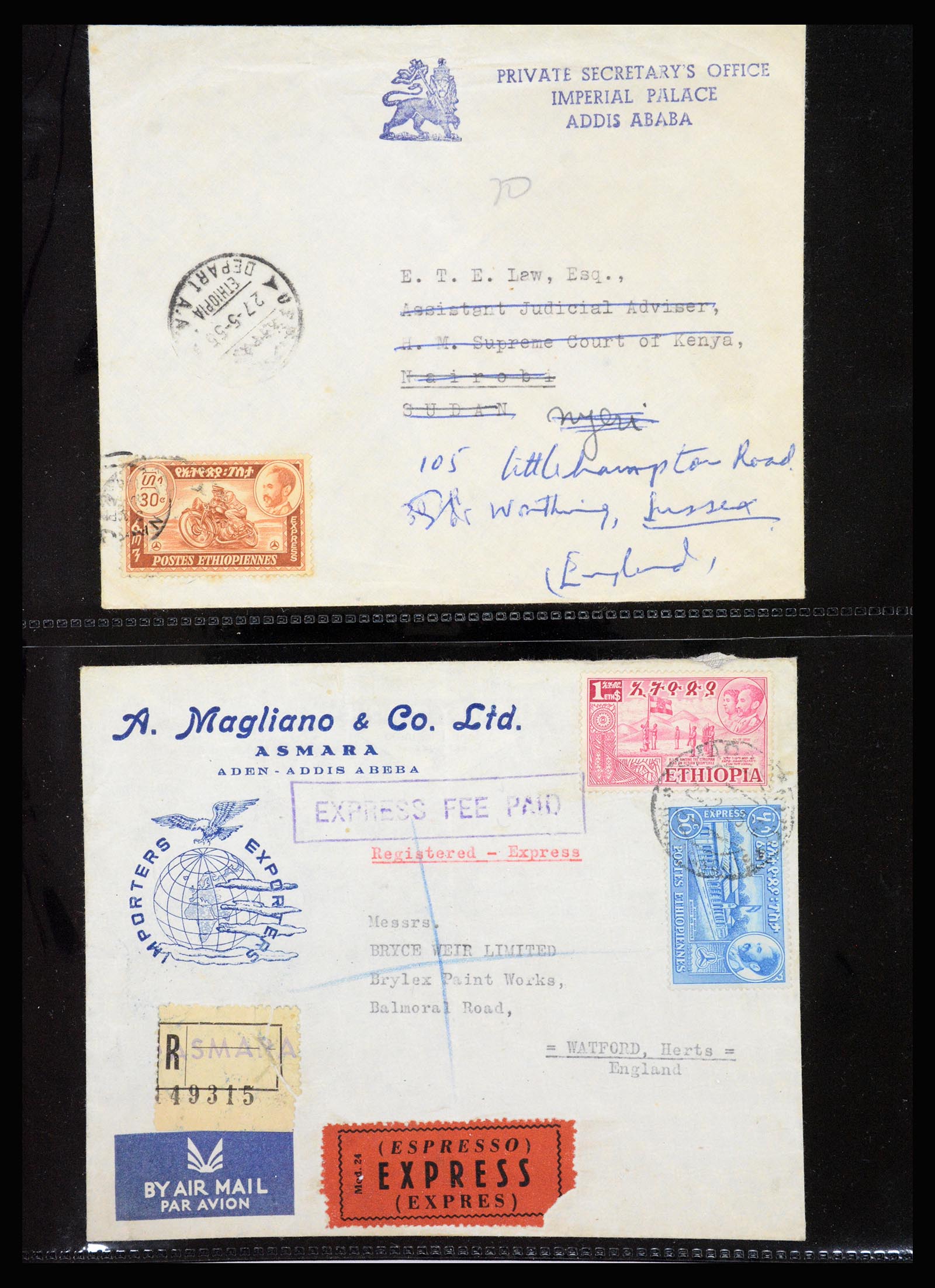 37232 078 - Postzegelverzameling 37232 Ethiopië 1894-1980.