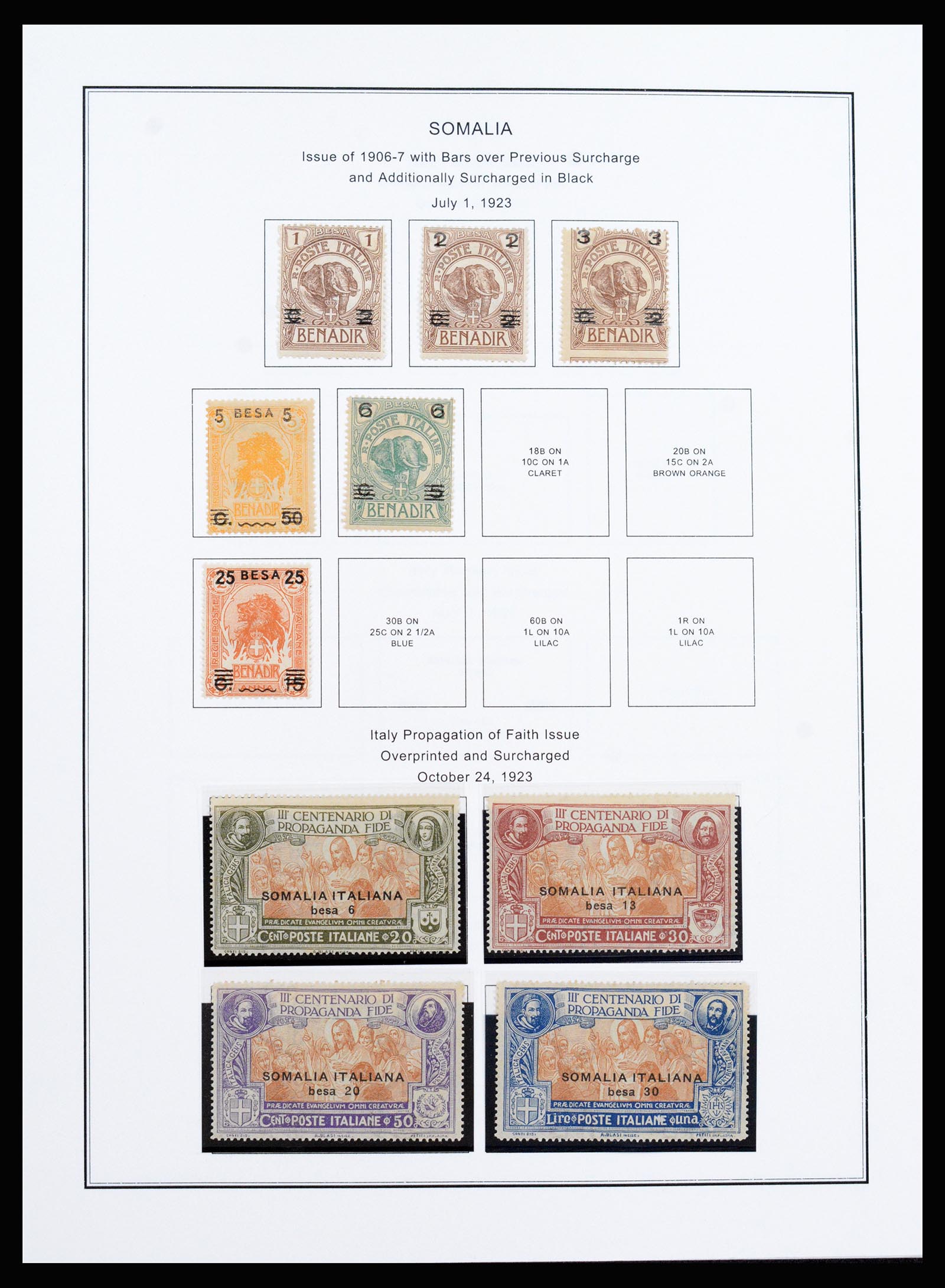37233 070 - Postzegelverzameling 37233 Italiaanse koloniën 1903-ca. 1980.