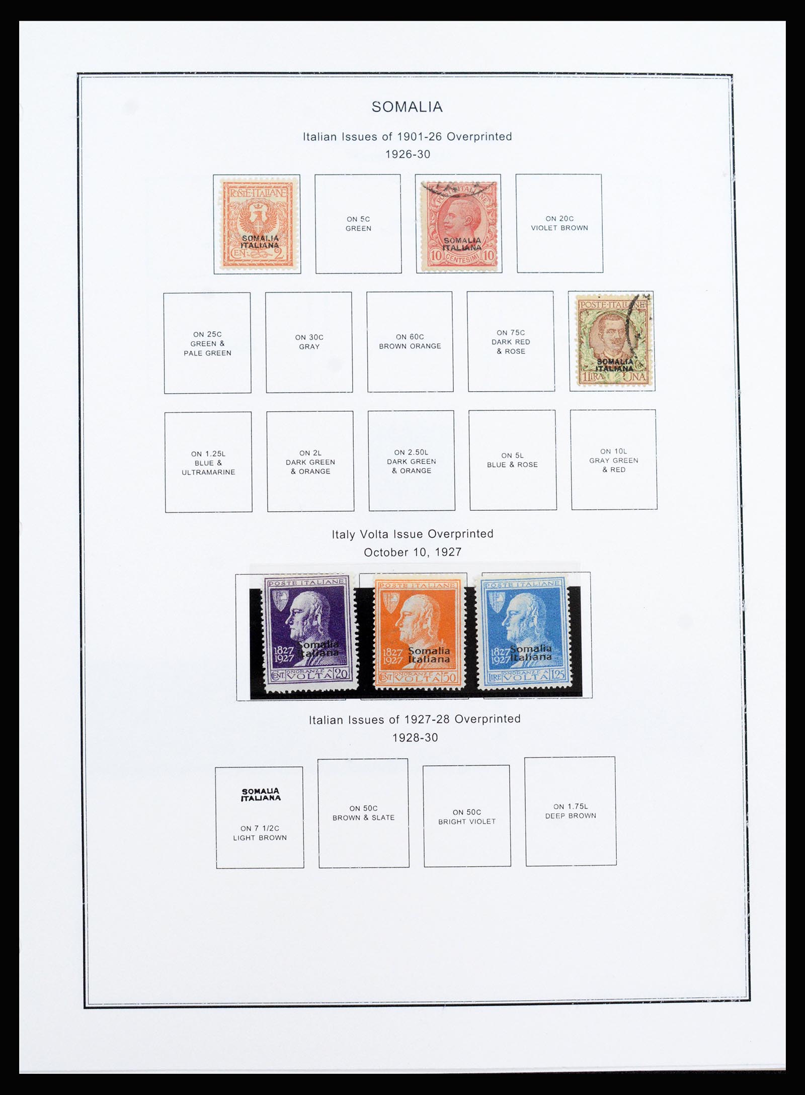 37233 072 - Postzegelverzameling 37233 Italiaanse koloniën 1903-ca. 1980.