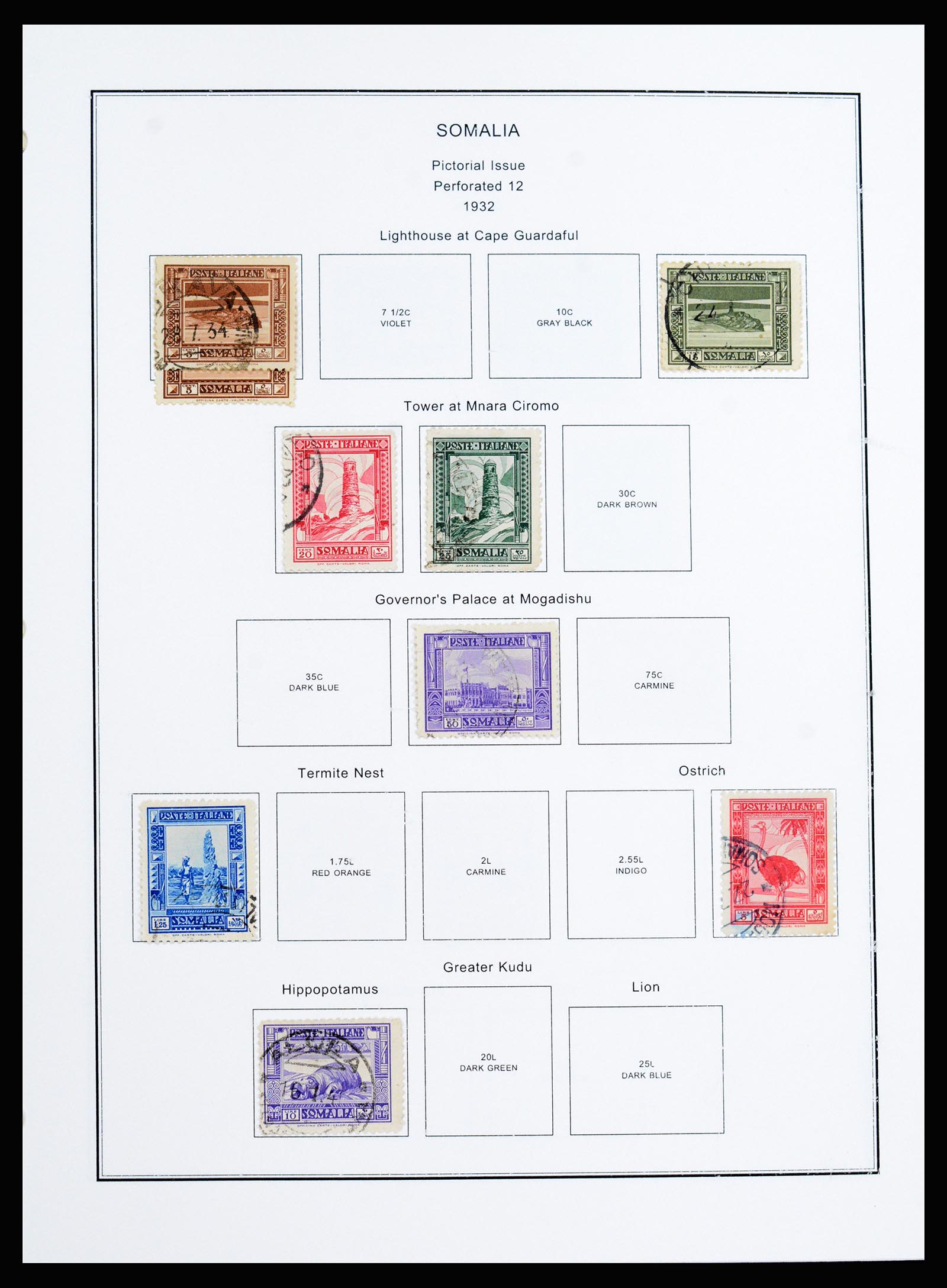 37233 076 - Postzegelverzameling 37233 Italiaanse koloniën 1903-ca. 1980.