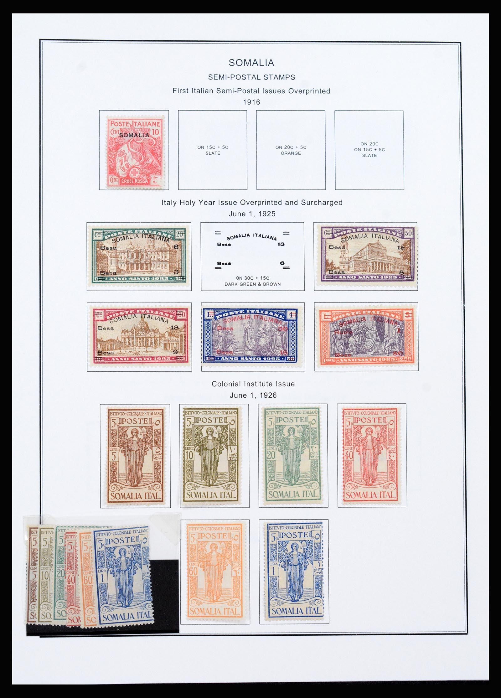 37233 096 - Postzegelverzameling 37233 Italiaanse koloniën 1903-ca. 1980.