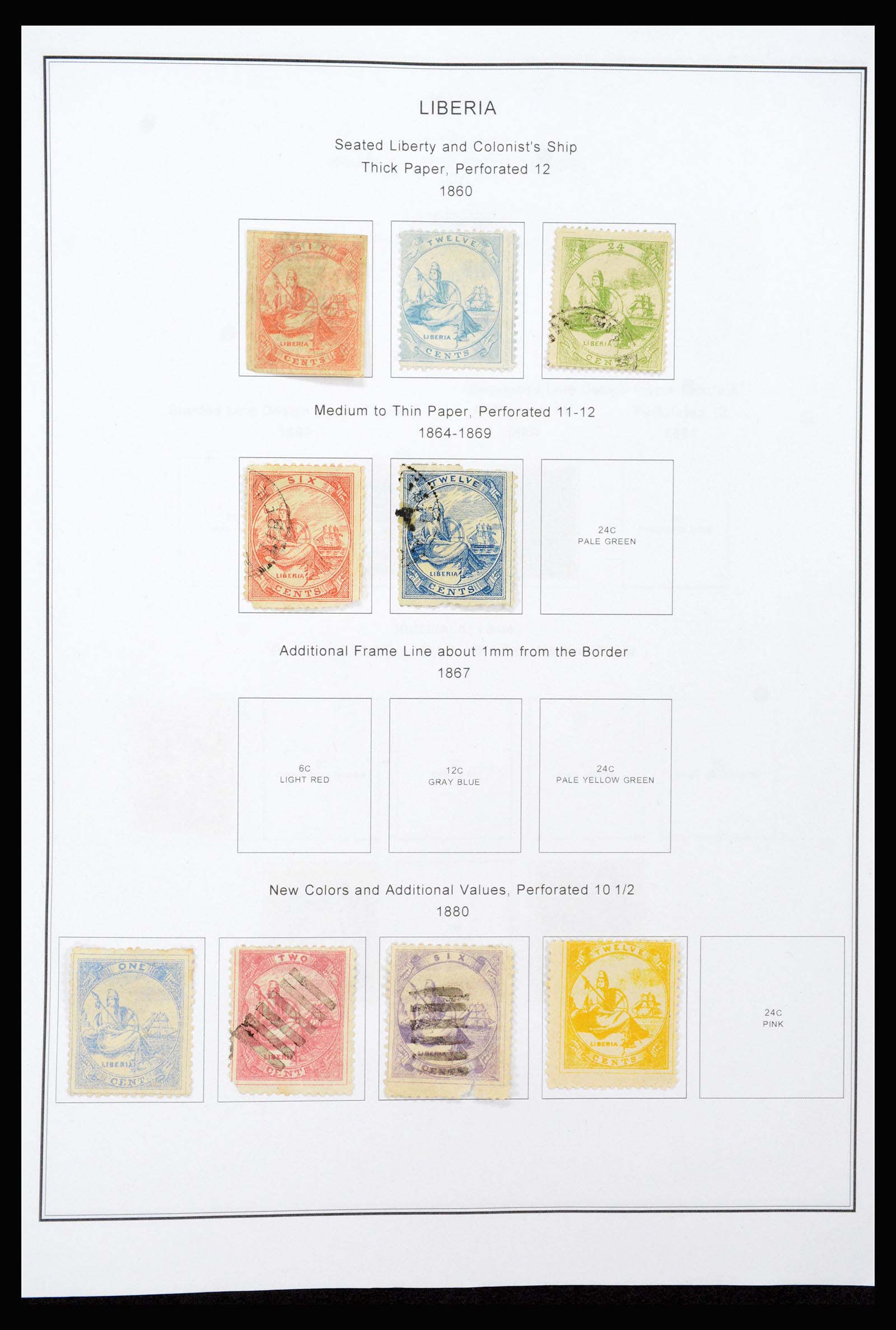 37234 001 - Postzegelverzameling 37234 Liberia 1860-1990.
