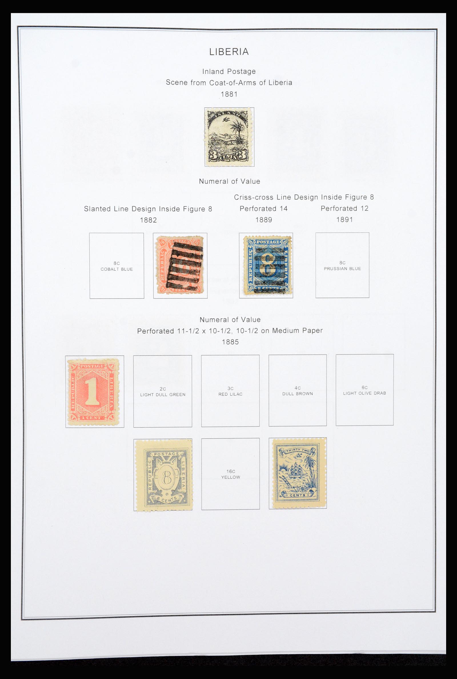 37234 002 - Postzegelverzameling 37234 Liberia 1860-1990.