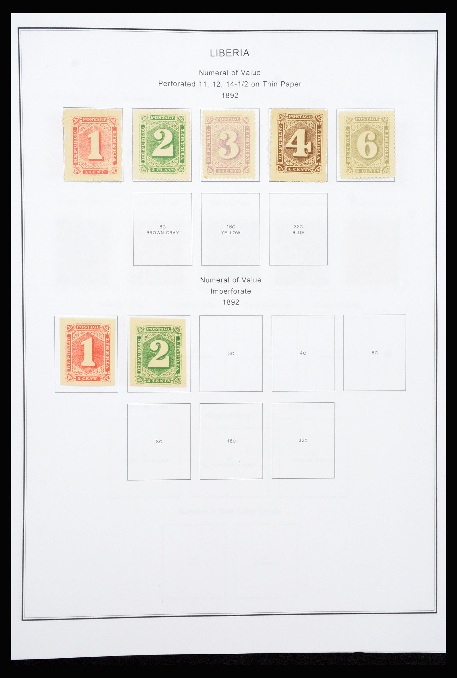 37234 003 - Postzegelverzameling 37234 Liberia 1860-1990.