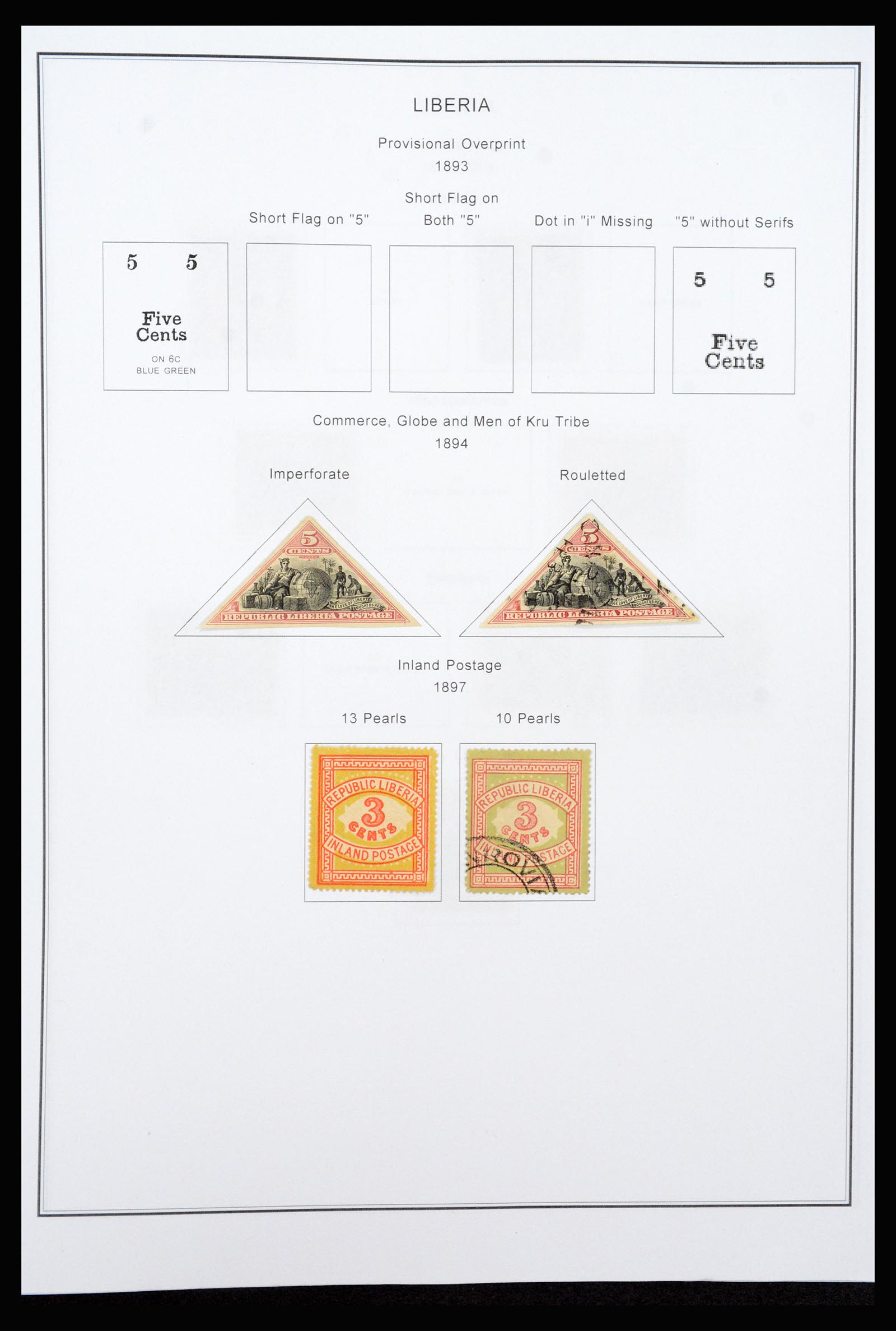 37234 005 - Postzegelverzameling 37234 Liberia 1860-1990.