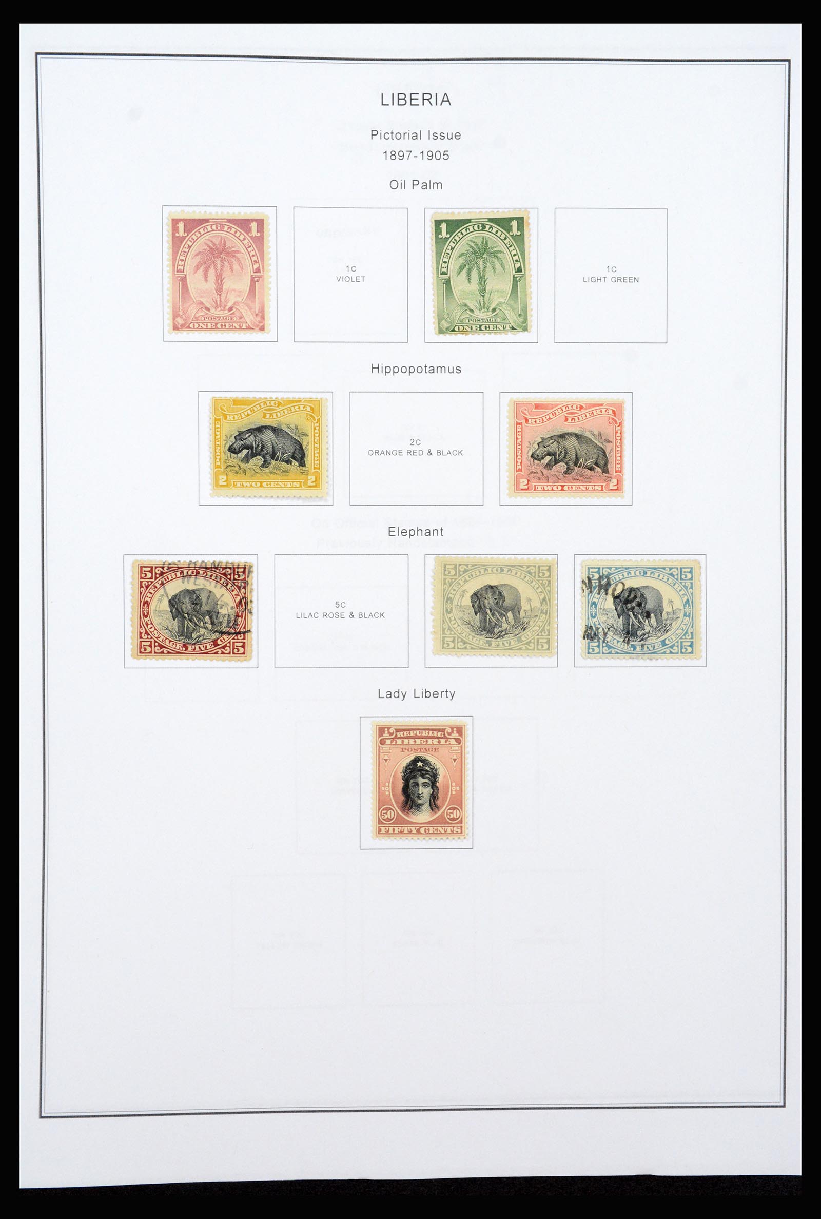 37234 006 - Postzegelverzameling 37234 Liberia 1860-1990.