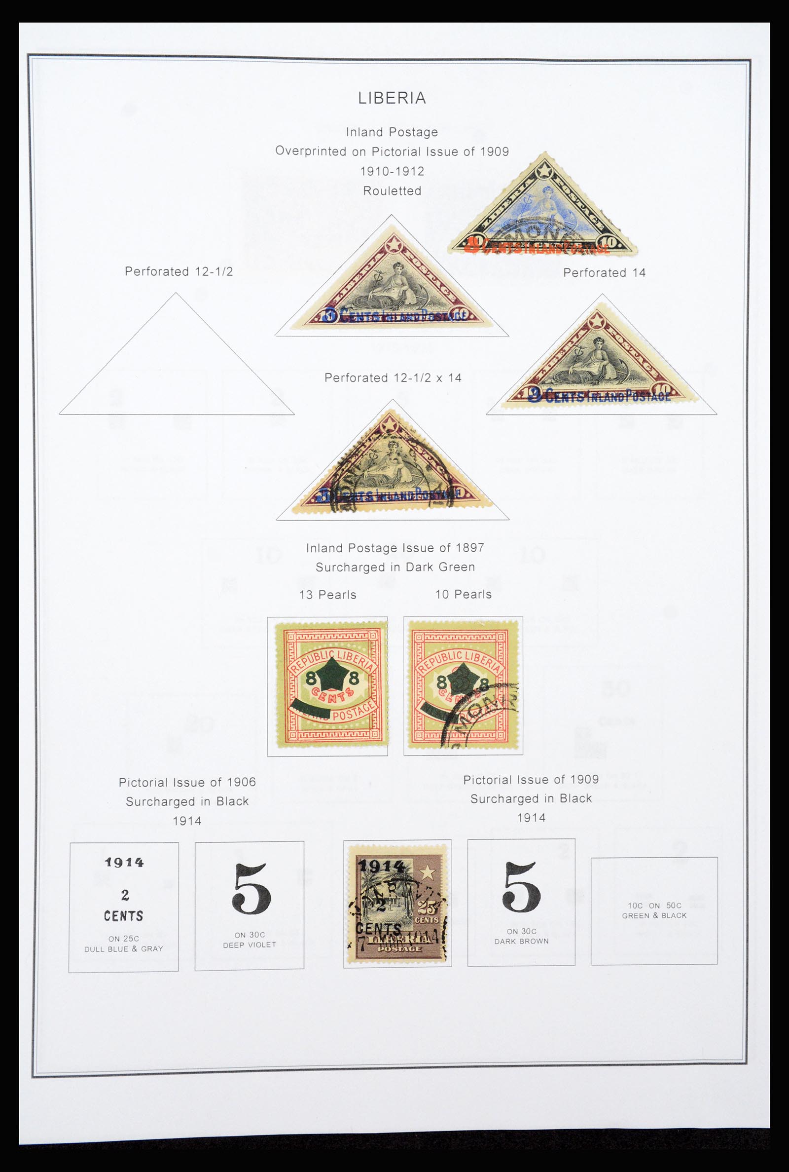 37234 011 - Postzegelverzameling 37234 Liberia 1860-1990.