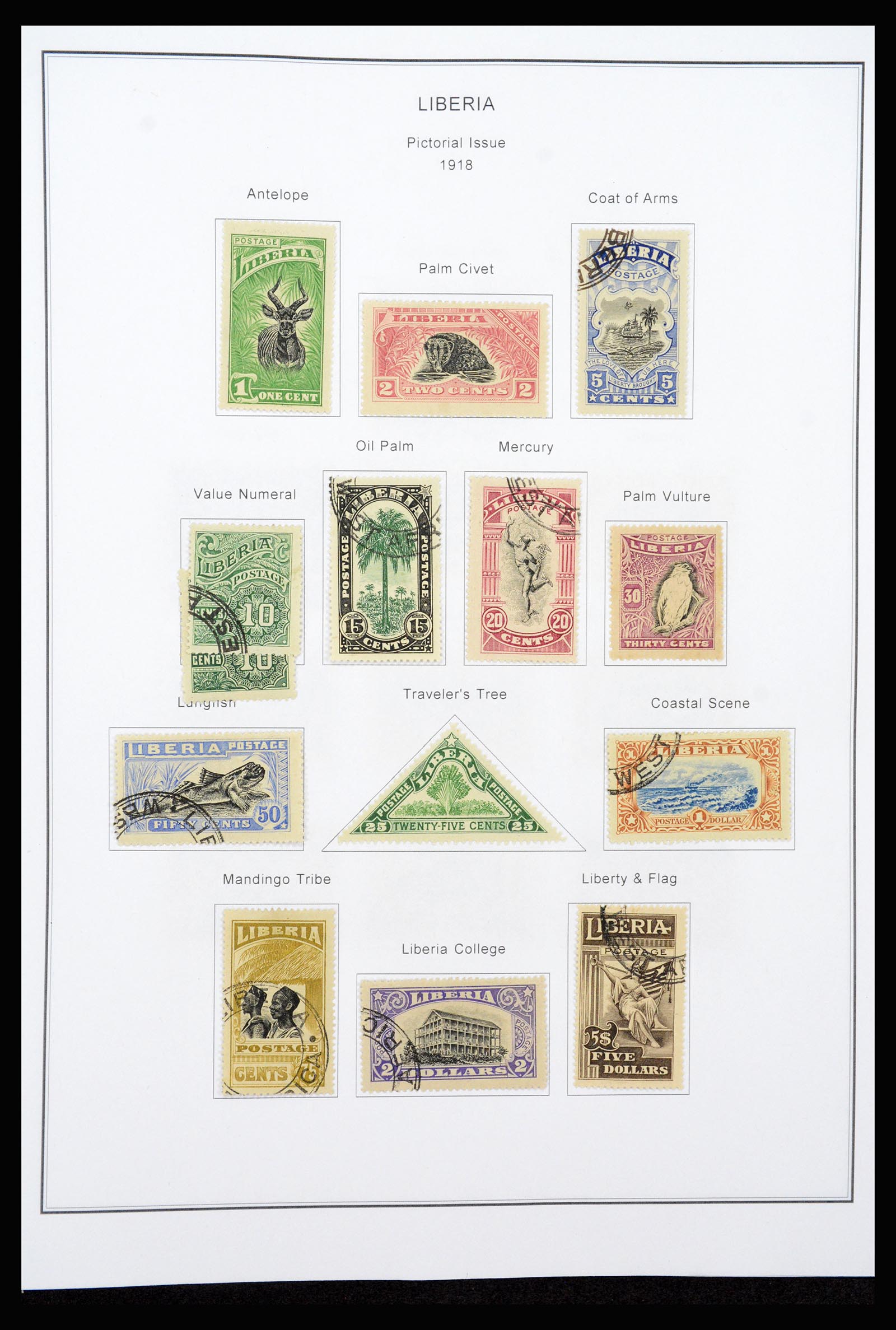 37234 013 - Postzegelverzameling 37234 Liberia 1860-1990.