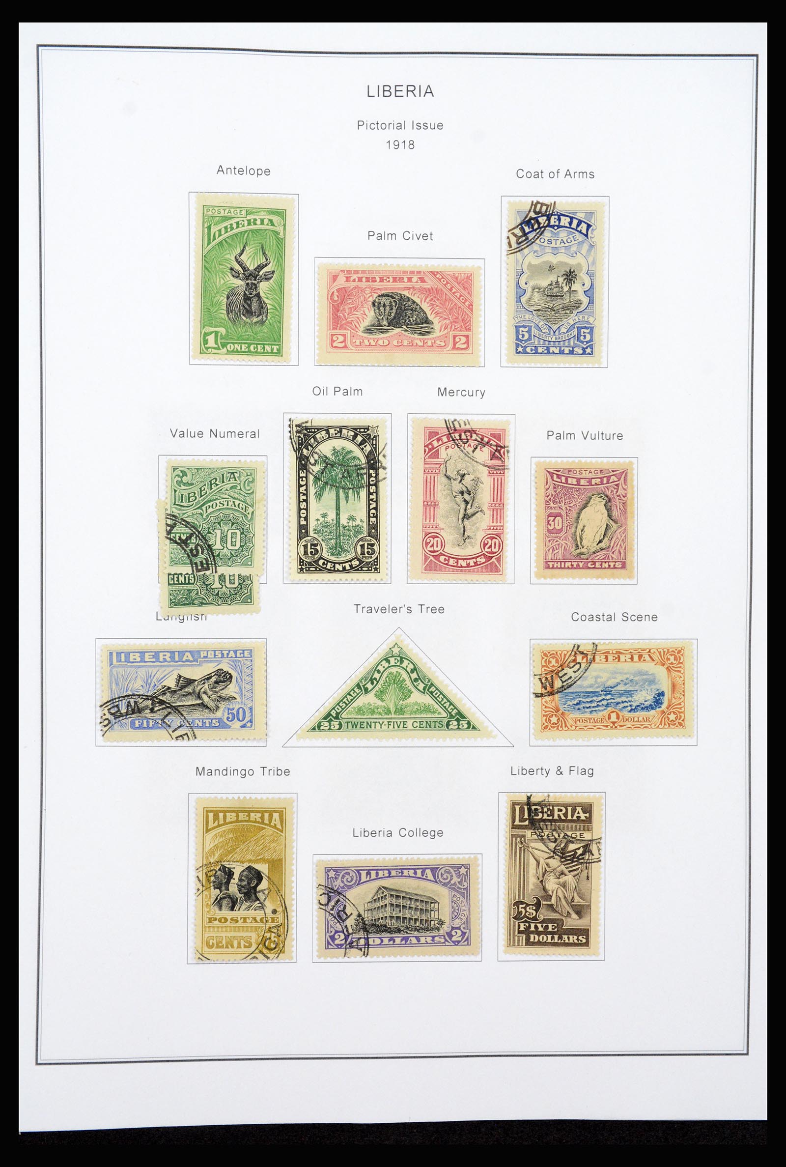 37234 013 - Postzegelverzameling 37234 Liberia 1860-1990.
