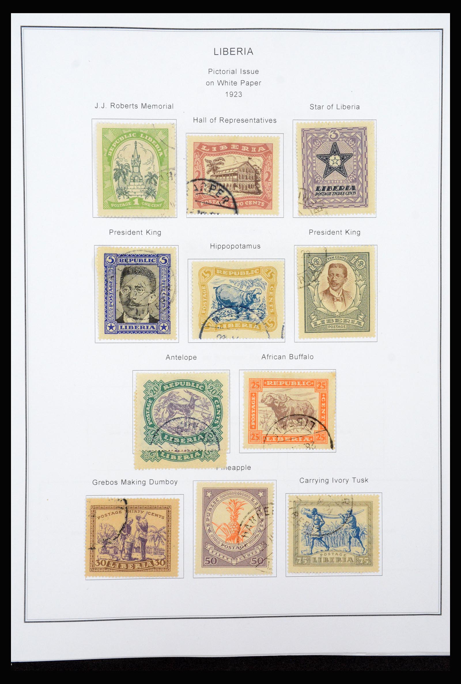 37234 017 - Postzegelverzameling 37234 Liberia 1860-1990.