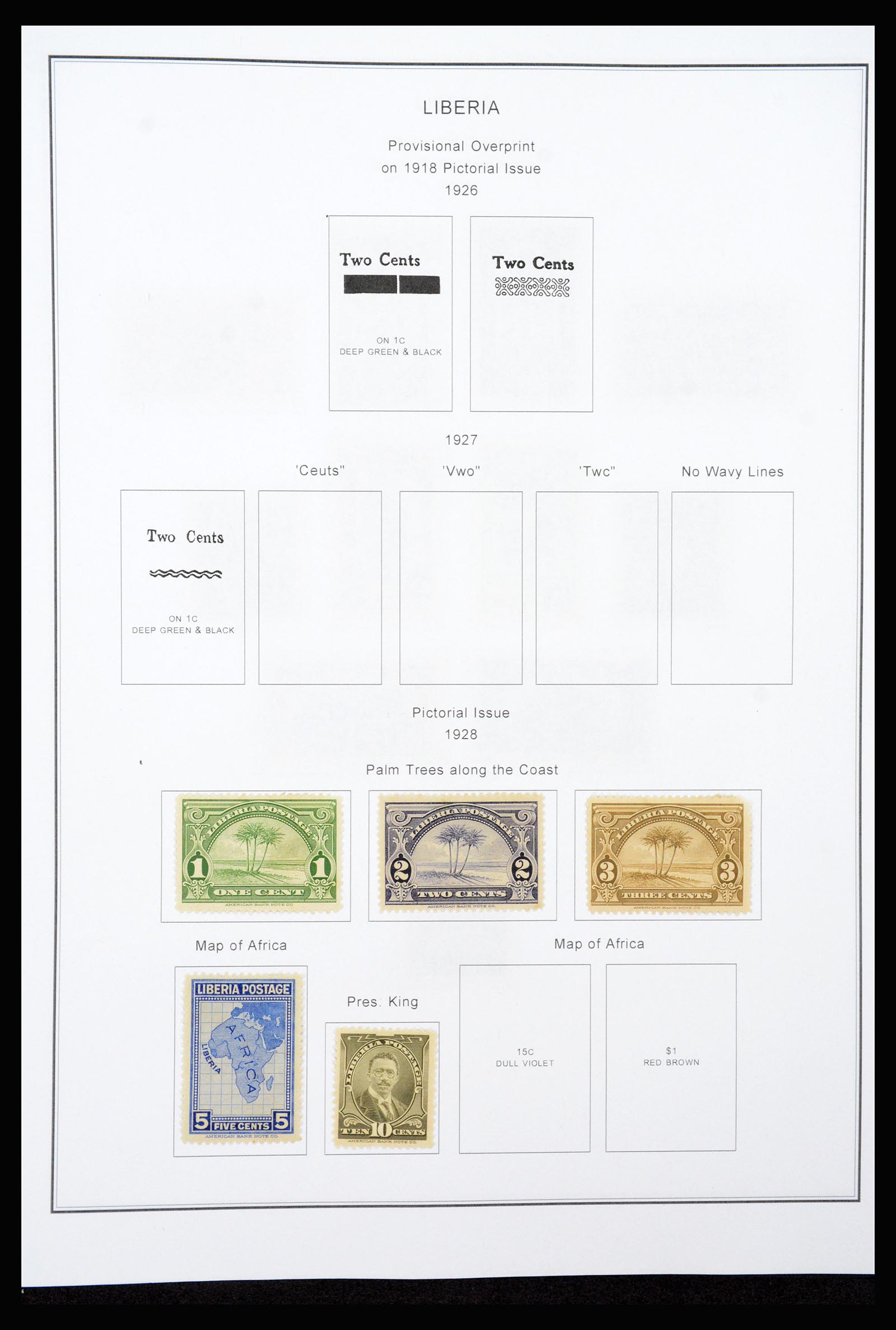 37234 019 - Postzegelverzameling 37234 Liberia 1860-1990.