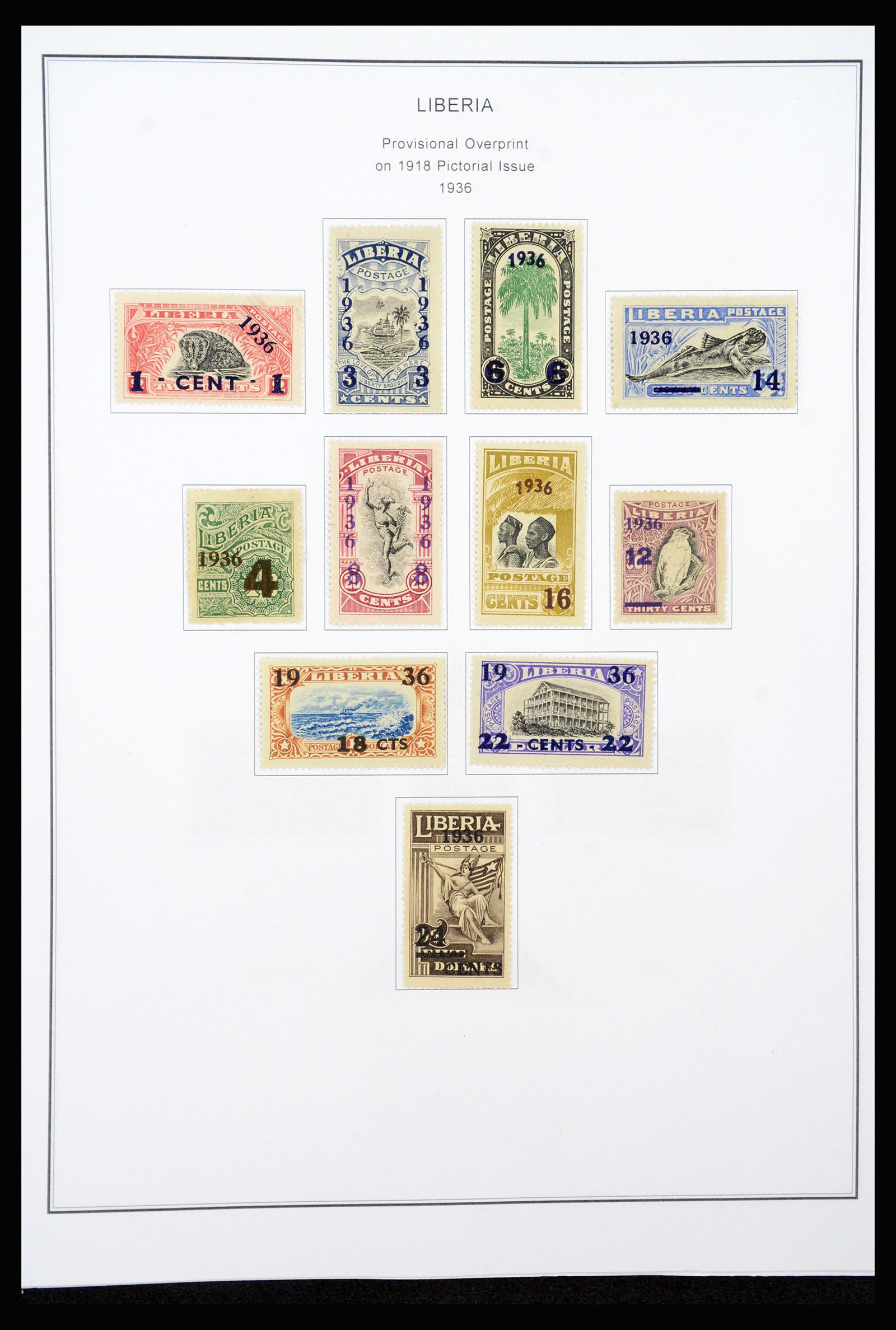 37234 020 - Postzegelverzameling 37234 Liberia 1860-1990.