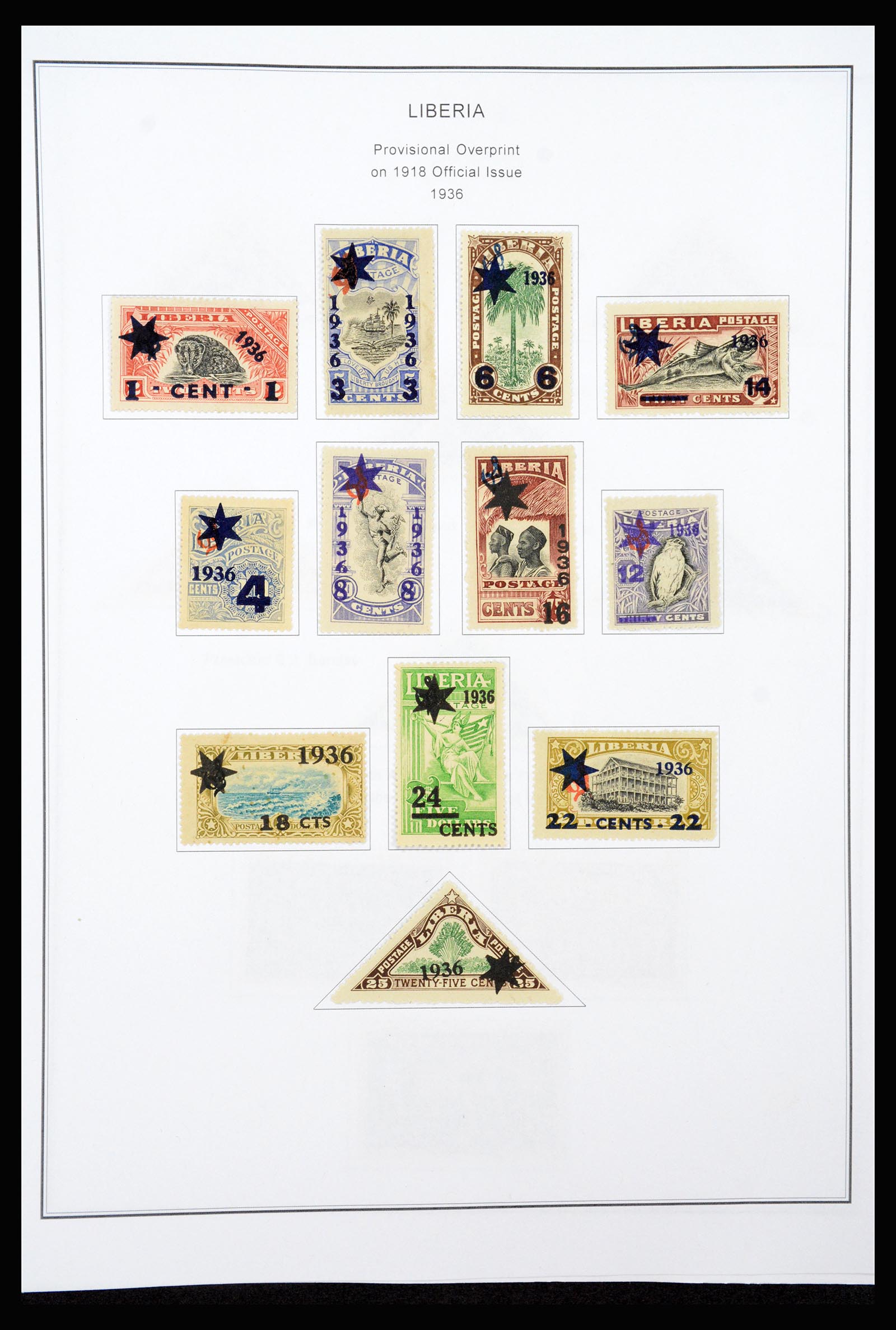 37234 021 - Postzegelverzameling 37234 Liberia 1860-1990.