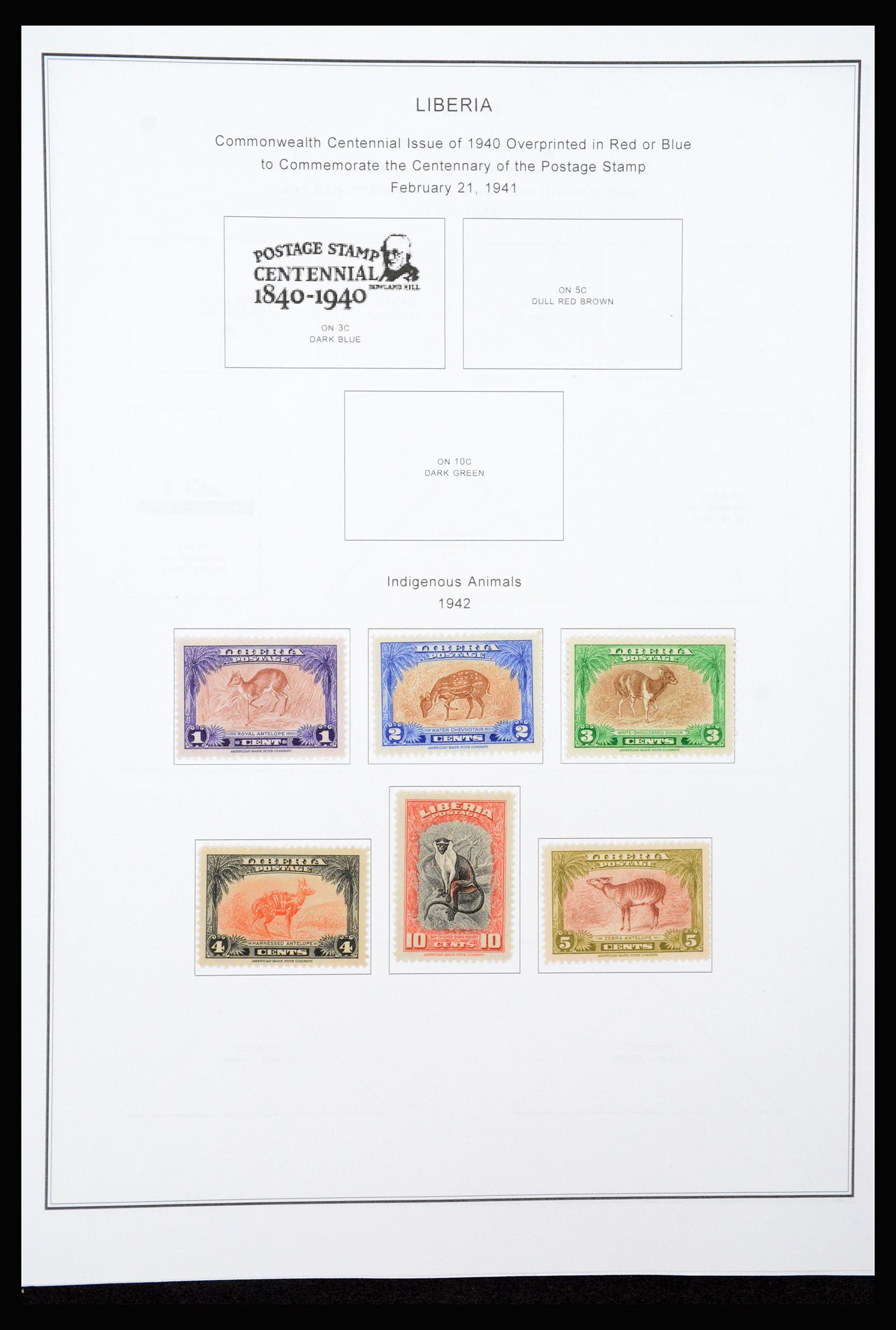 37234 023 - Postzegelverzameling 37234 Liberia 1860-1990.