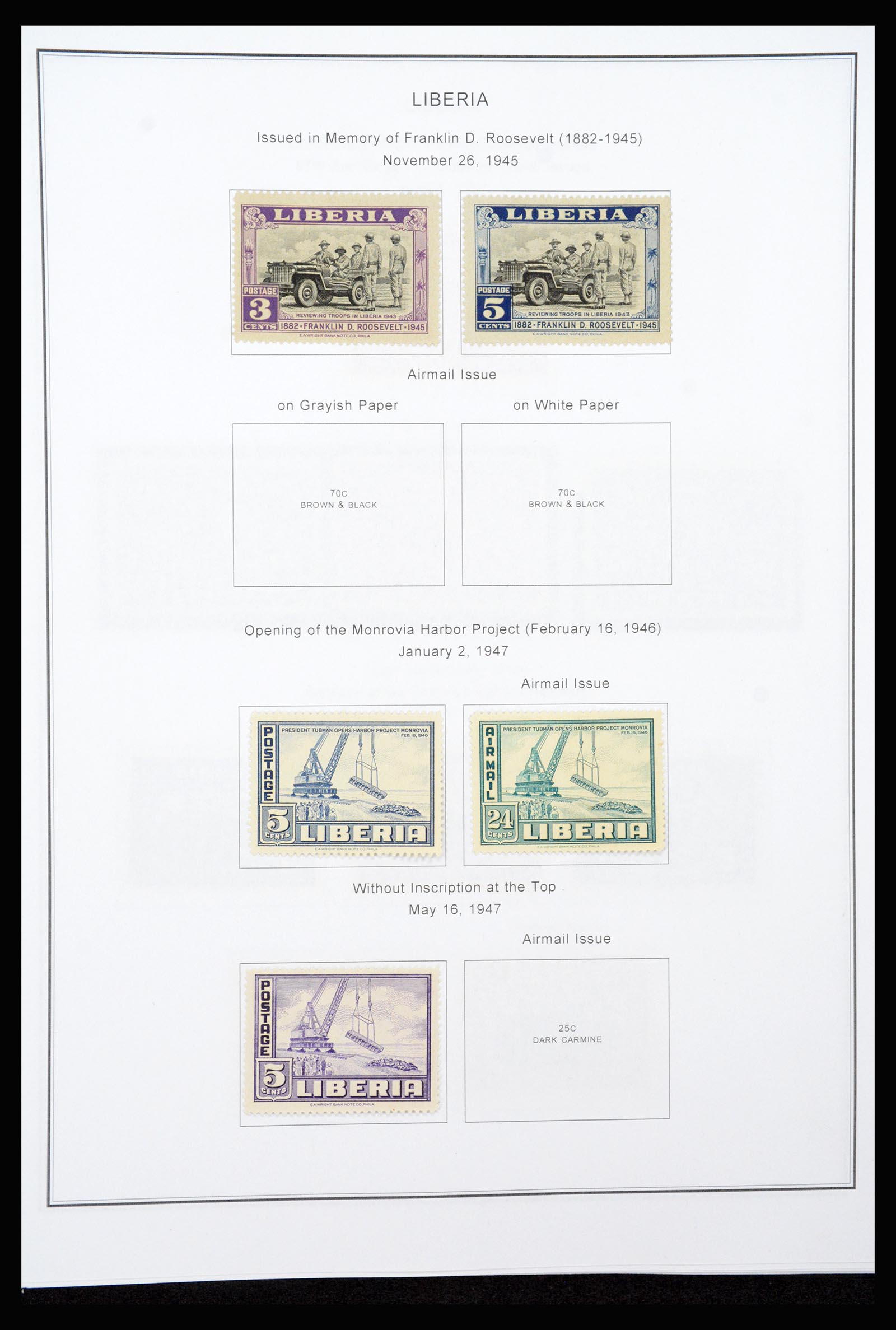 37234 024 - Postzegelverzameling 37234 Liberia 1860-1990.