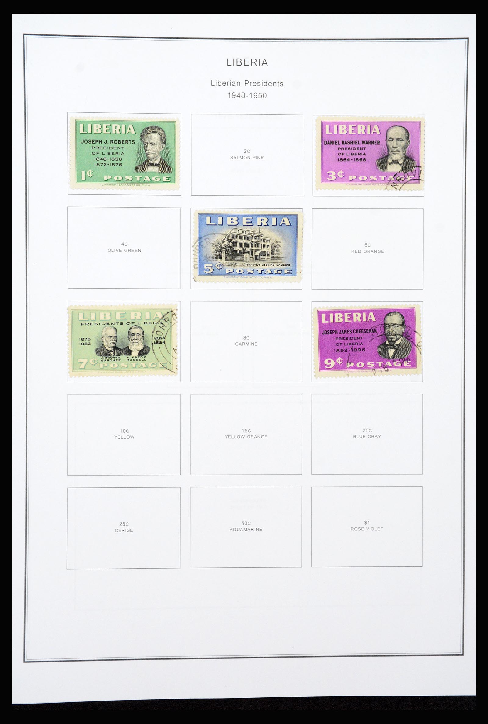 37234 028 - Postzegelverzameling 37234 Liberia 1860-1990.