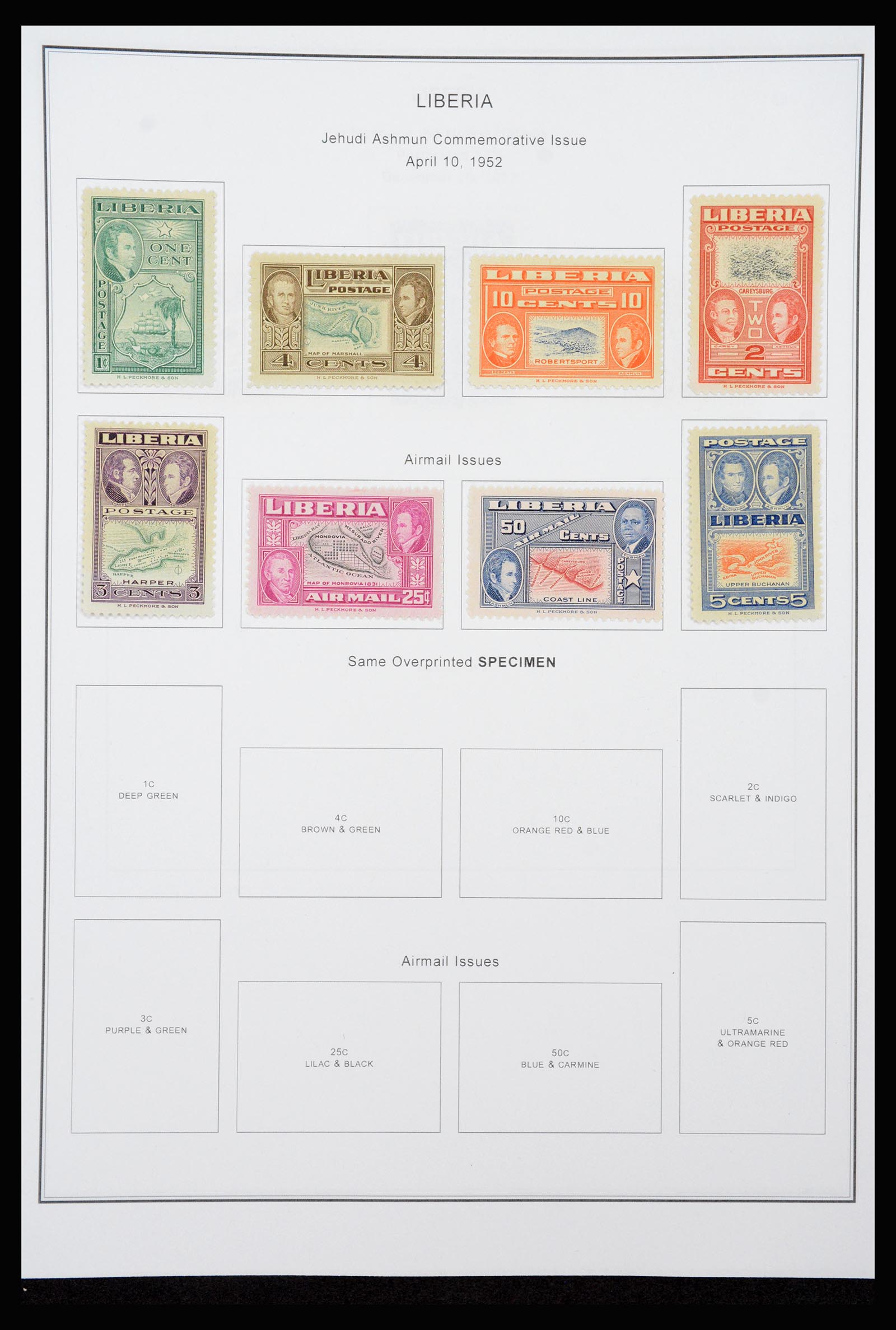 37234 032 - Postzegelverzameling 37234 Liberia 1860-1990.