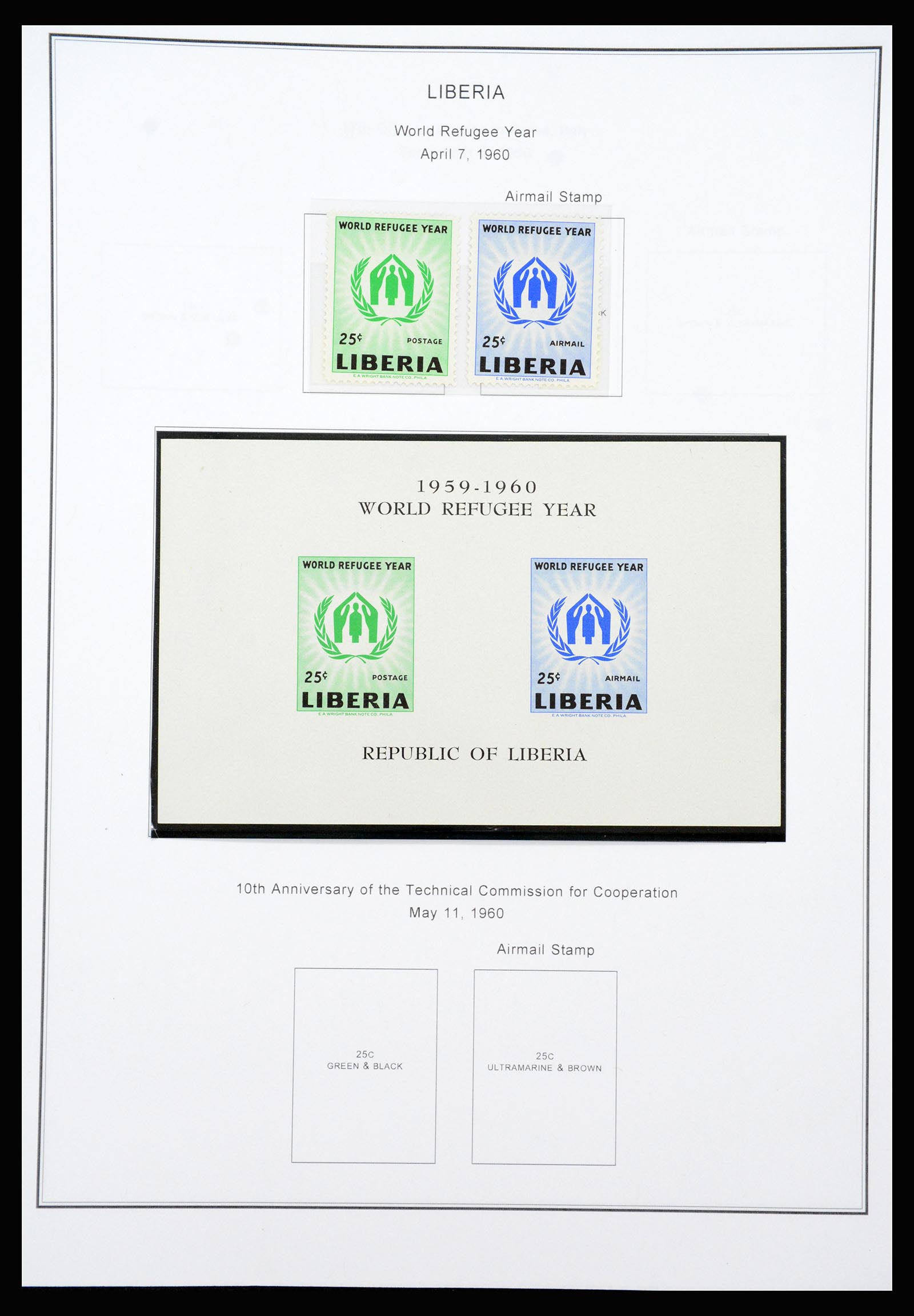 37234 049 - Postzegelverzameling 37234 Liberia 1860-1990.