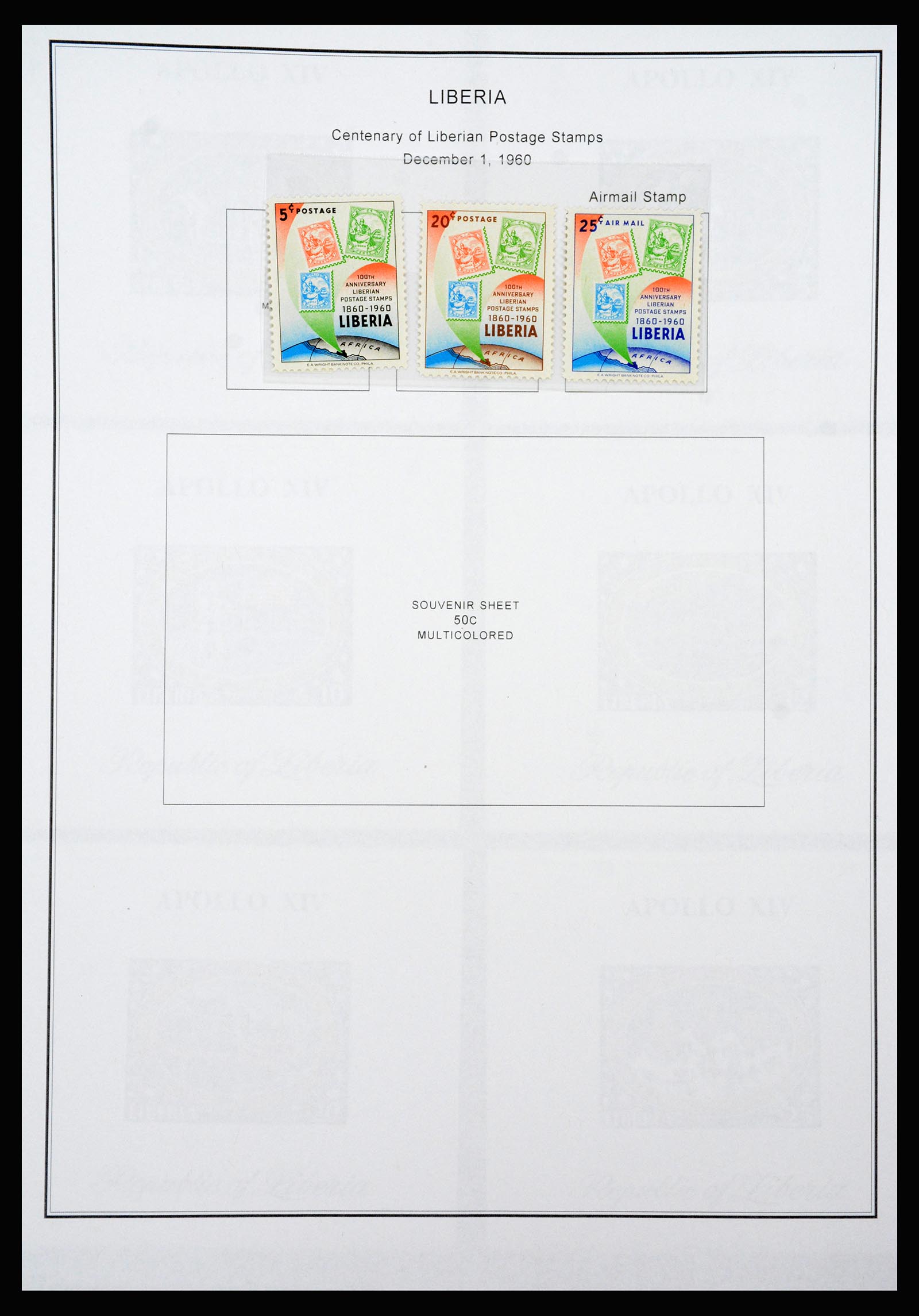 37234 050 - Postzegelverzameling 37234 Liberia 1860-1990.