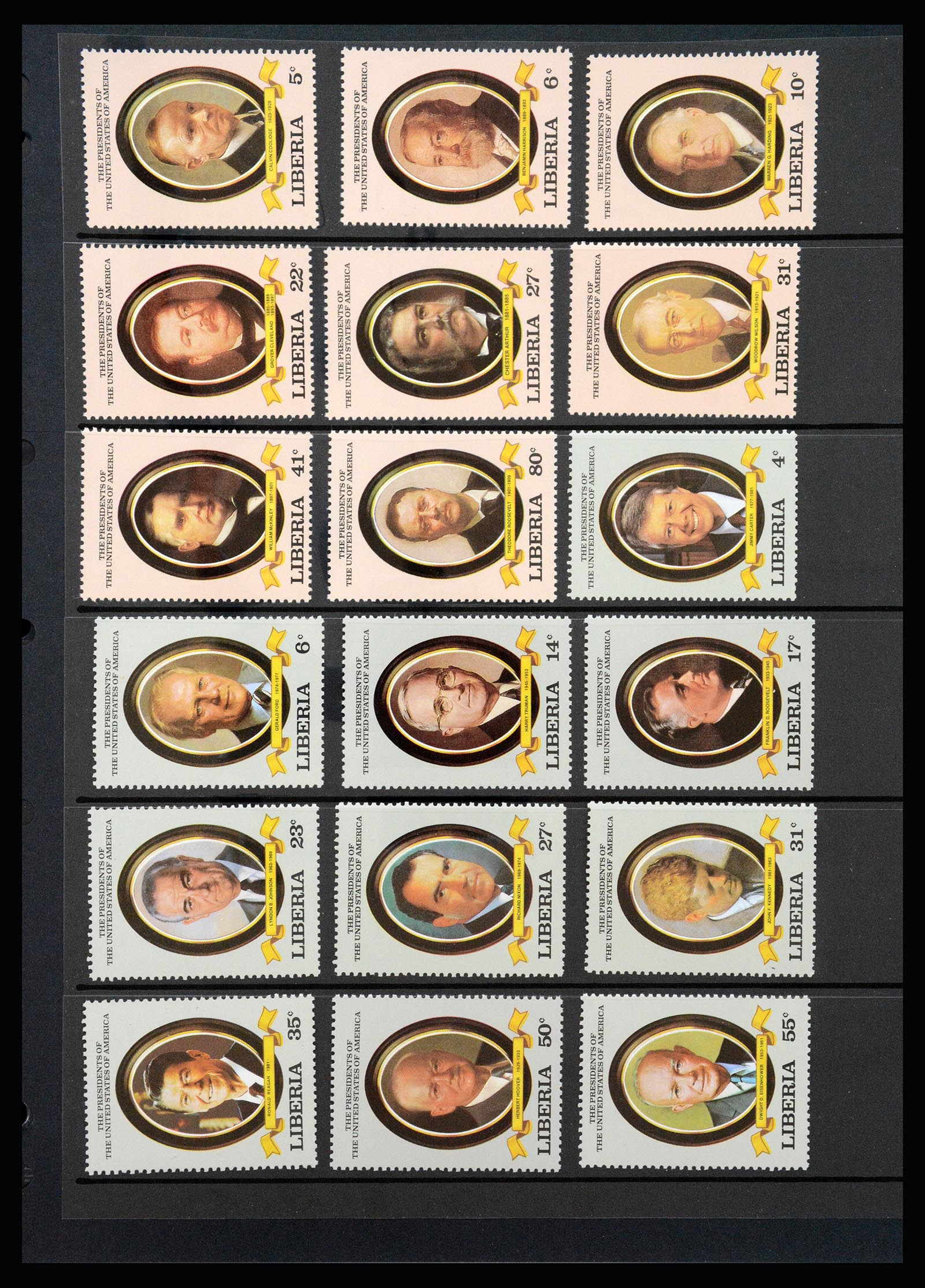 37234 055 - Postzegelverzameling 37234 Liberia 1860-1990.
