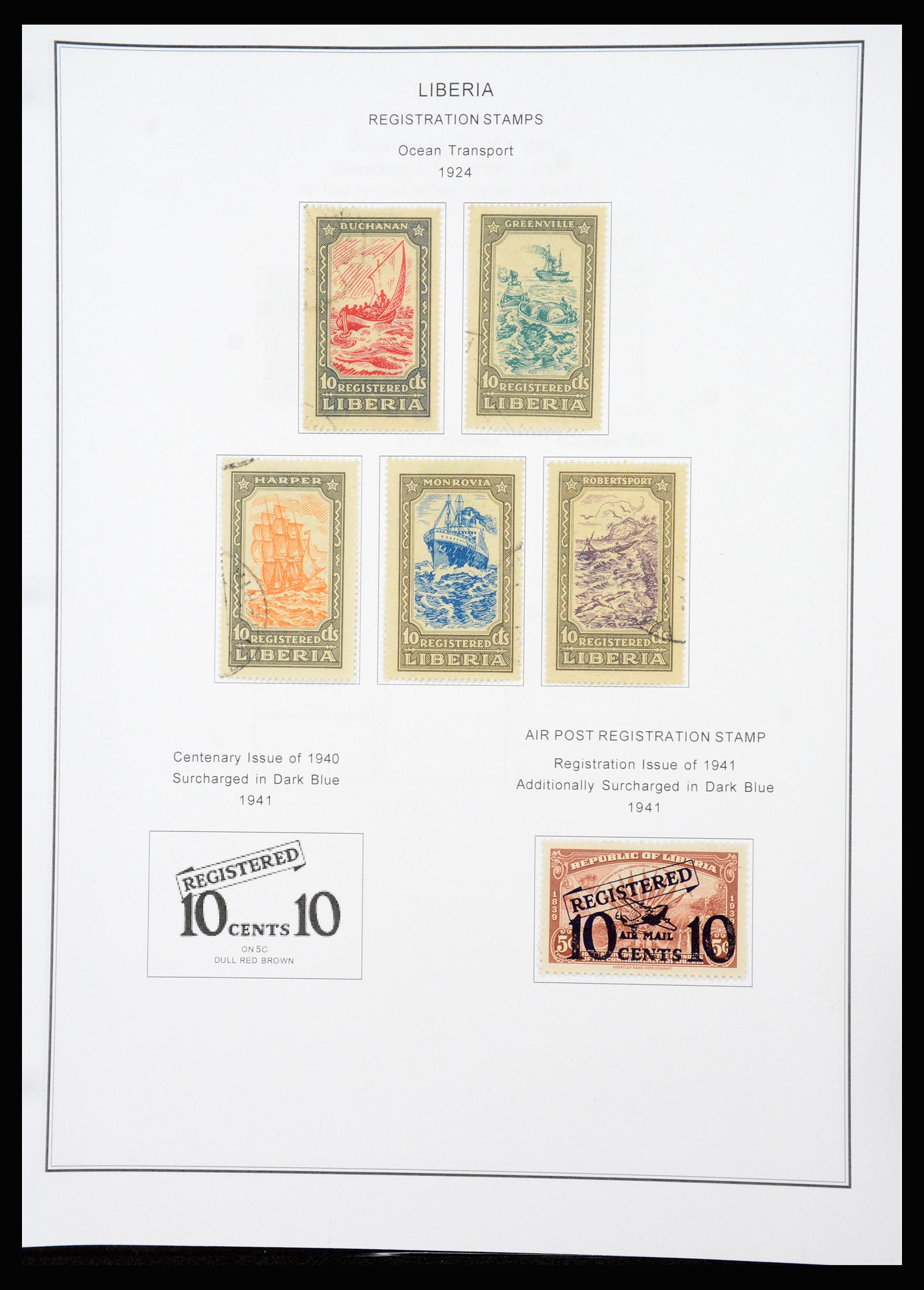 37234 093 - Postzegelverzameling 37234 Liberia 1860-1990.