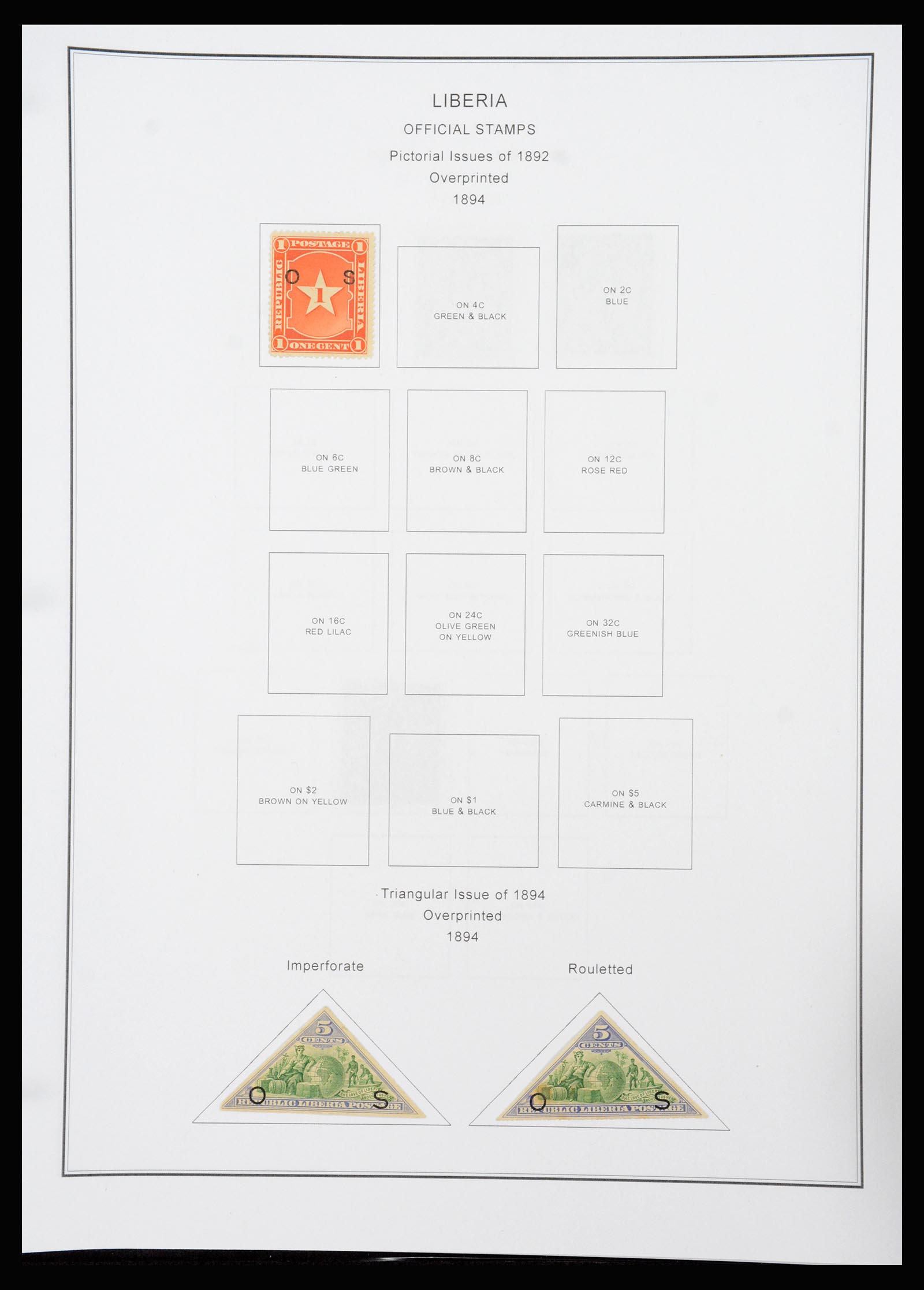 37234 096 - Postzegelverzameling 37234 Liberia 1860-1990.