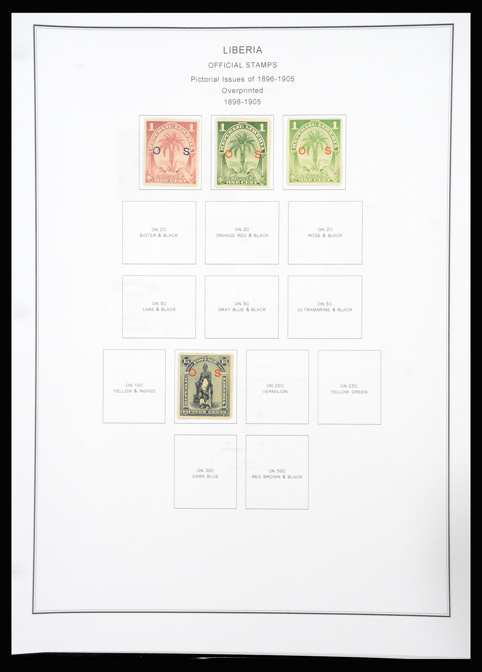 37234 097 - Postzegelverzameling 37234 Liberia 1860-1990.