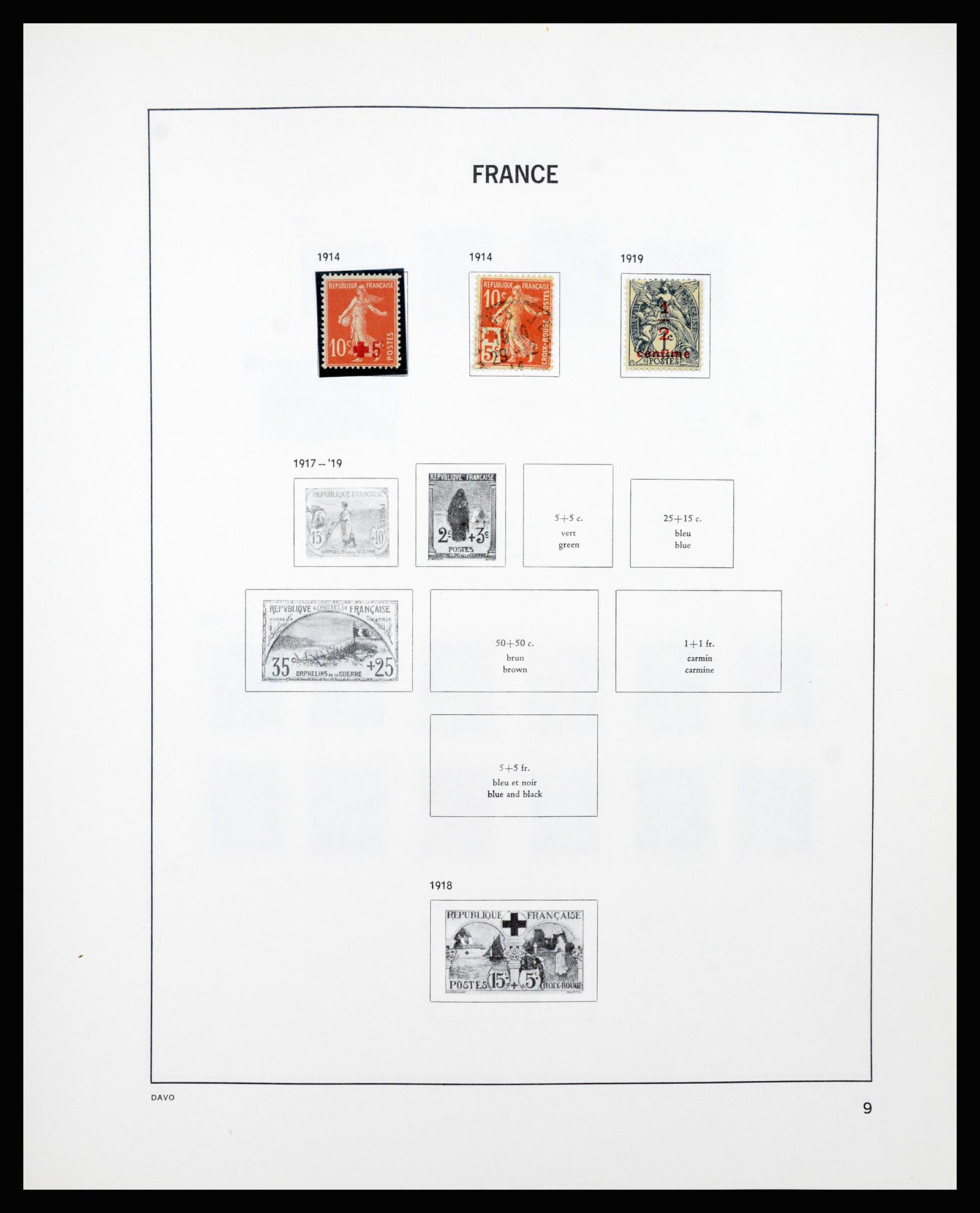 37236 009 - Postzegelverzameling 37236 Frankrijk 1849-1970.