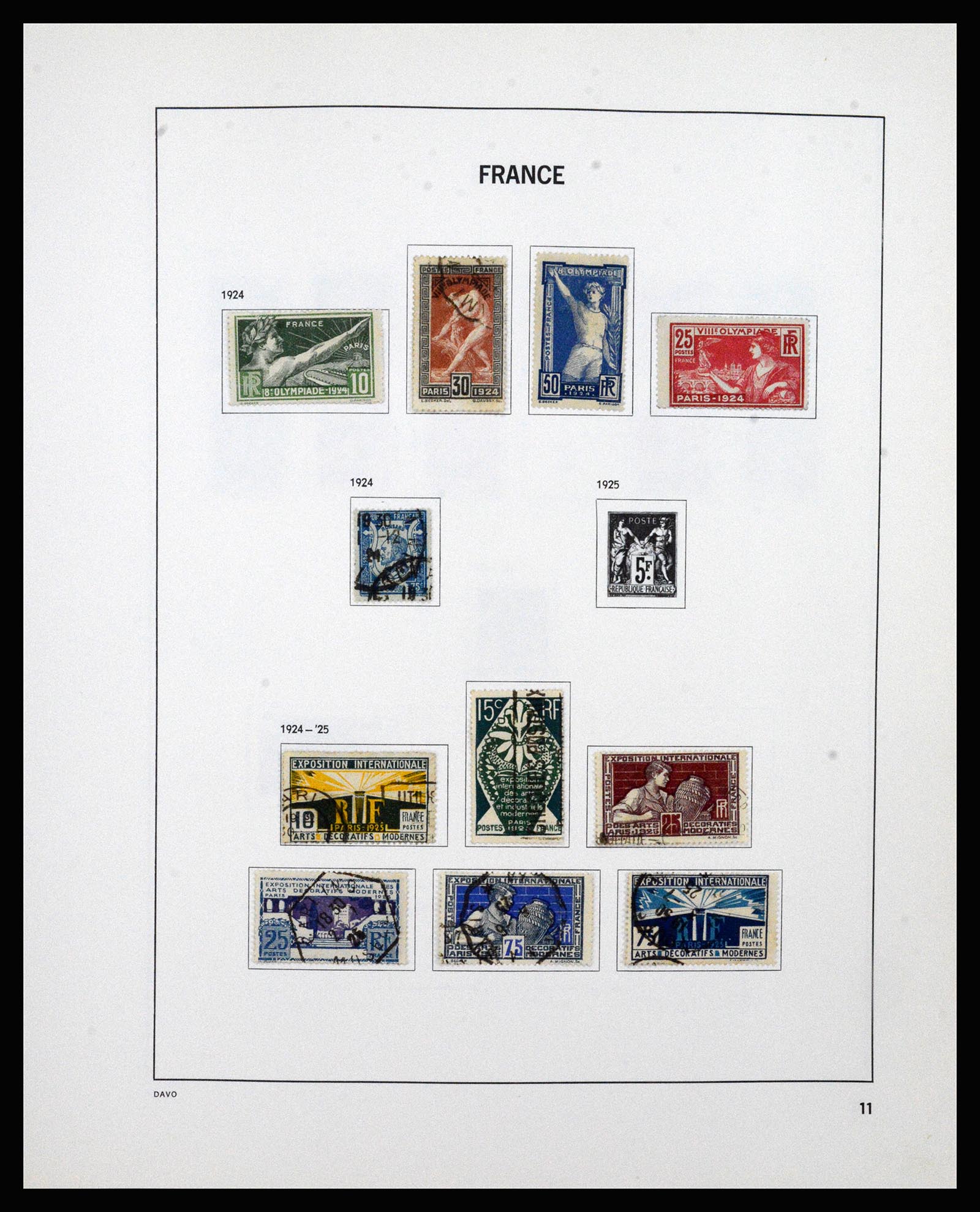 37236 011 - Postzegelverzameling 37236 Frankrijk 1849-1970.