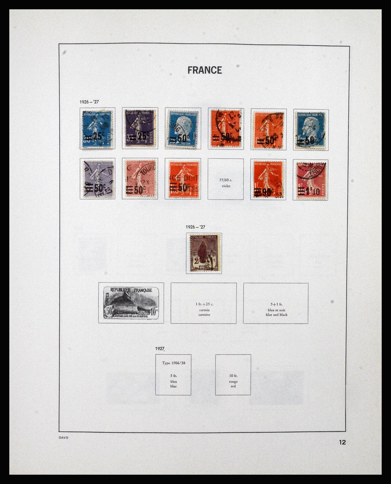 37236 012 - Postzegelverzameling 37236 Frankrijk 1849-1970.