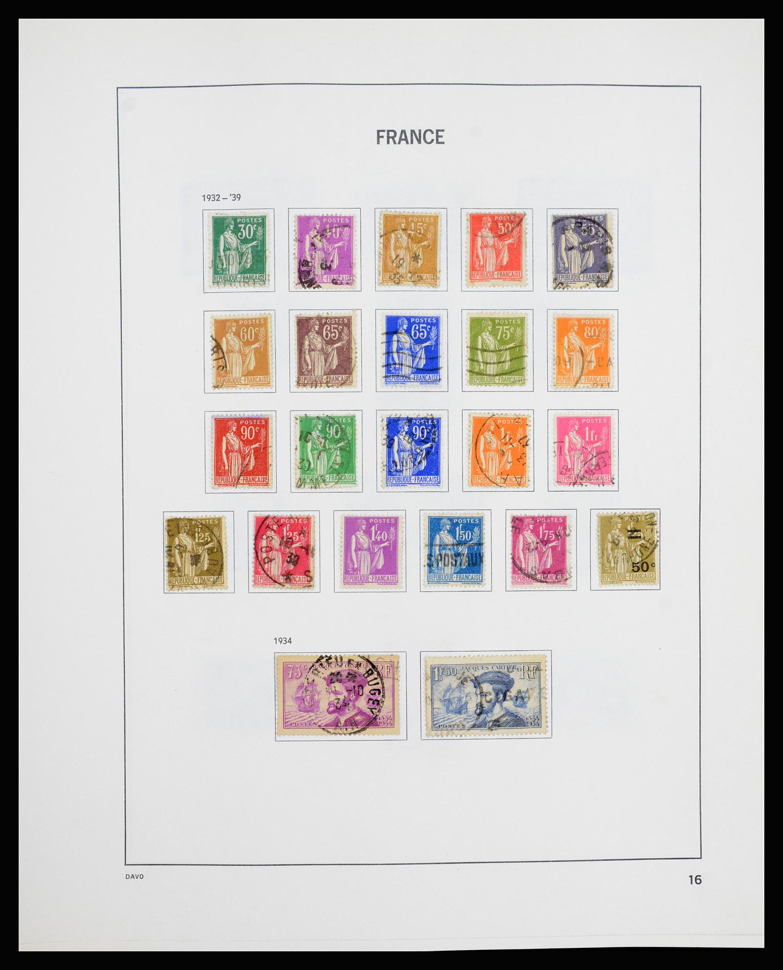 37236 016 - Postzegelverzameling 37236 Frankrijk 1849-1970.