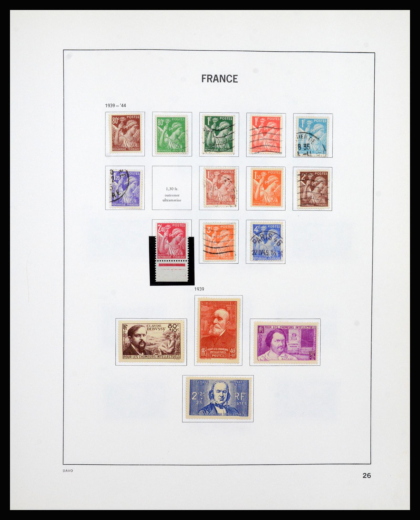 37236 026 - Postzegelverzameling 37236 Frankrijk 1849-1970.
