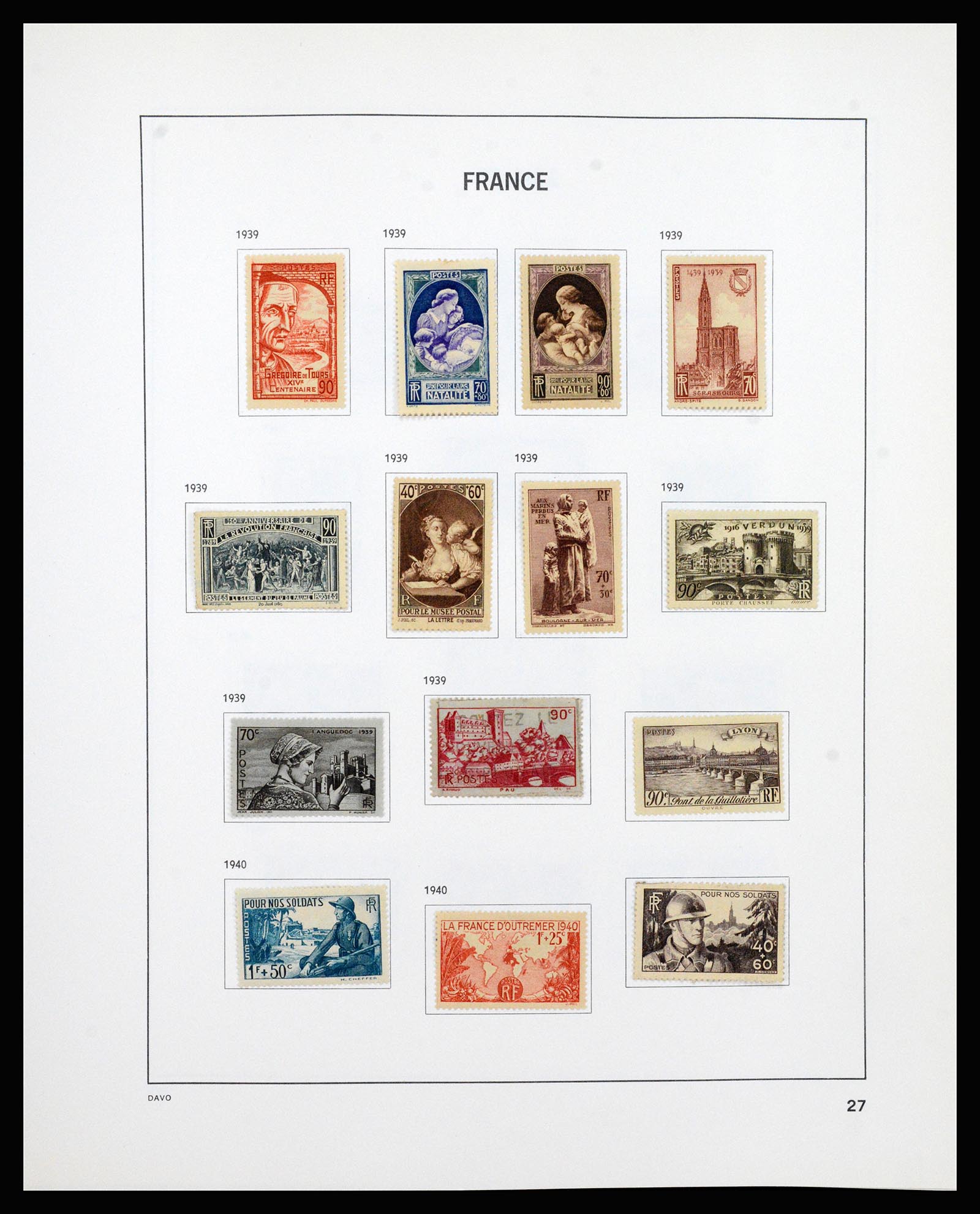 37236 027 - Postzegelverzameling 37236 Frankrijk 1849-1970.