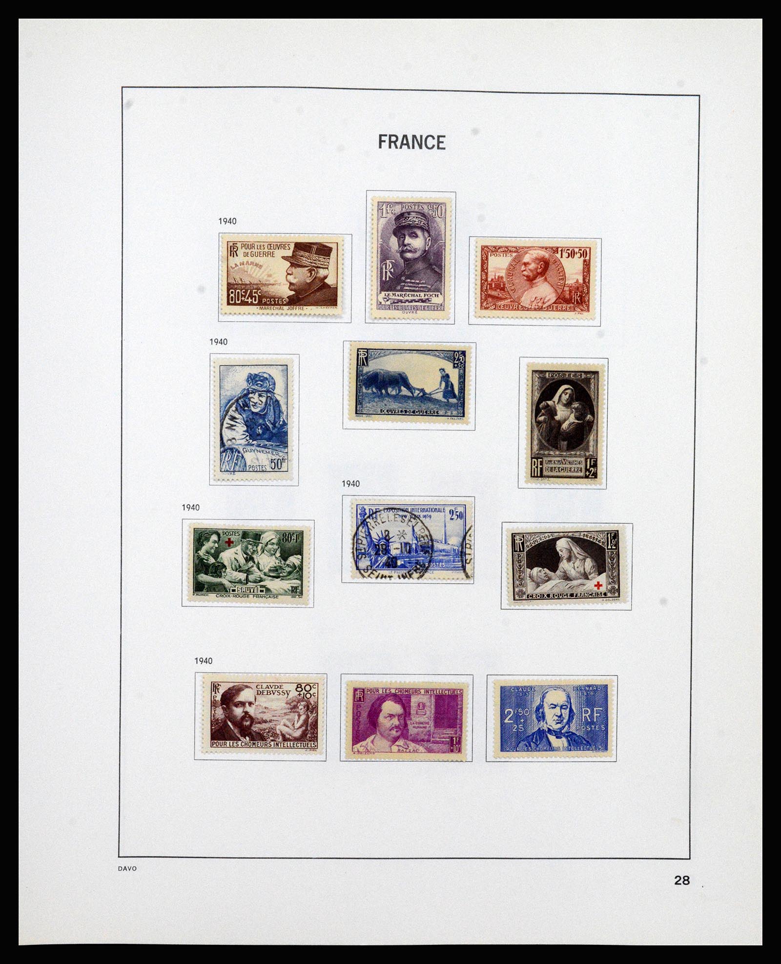 37236 028 - Postzegelverzameling 37236 Frankrijk 1849-1970.