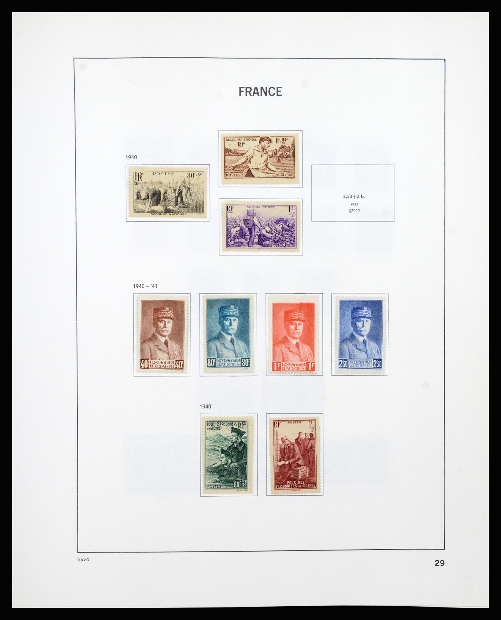 37236 029 - Postzegelverzameling 37236 Frankrijk 1849-1970.