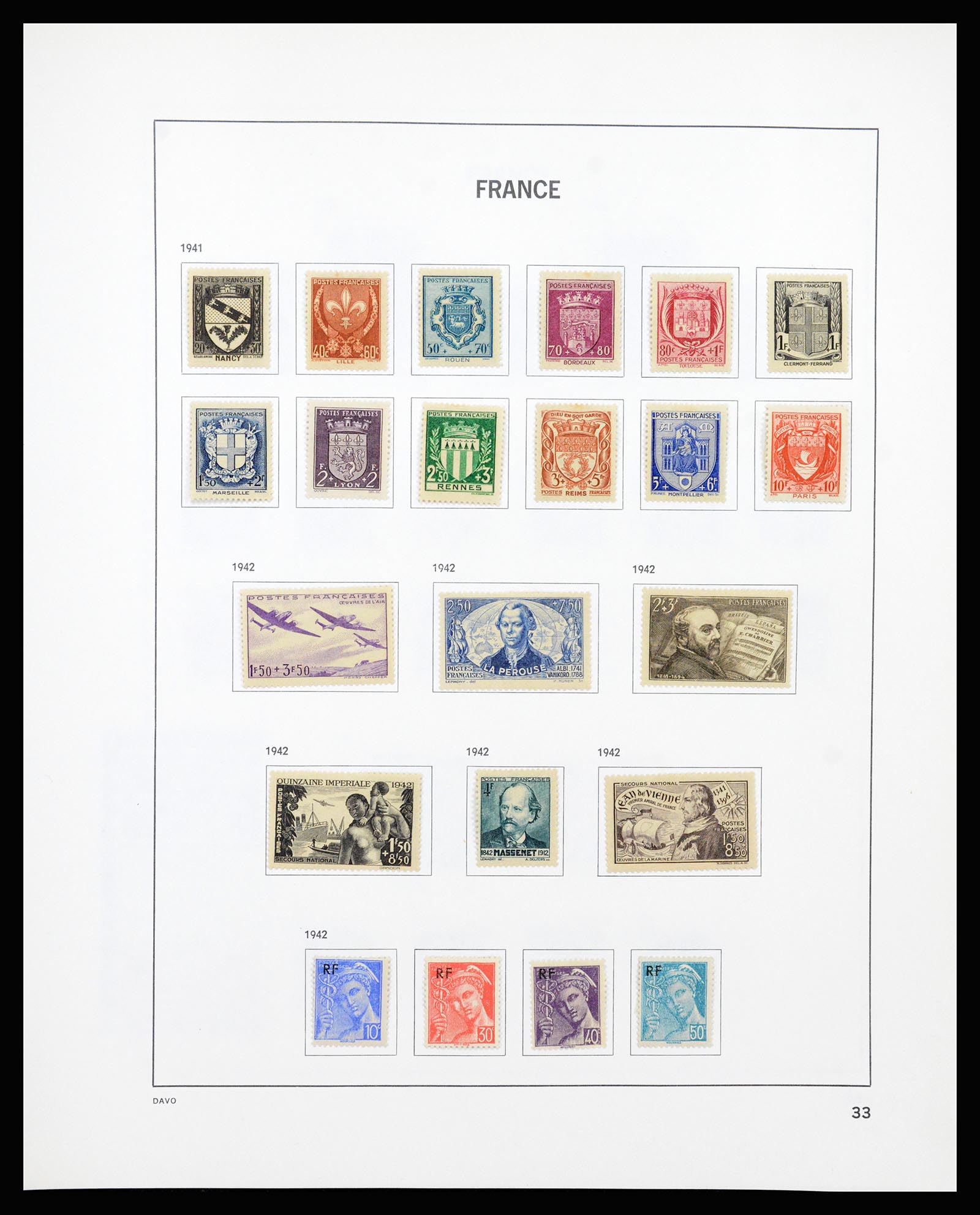 37236 033 - Postzegelverzameling 37236 Frankrijk 1849-1970.