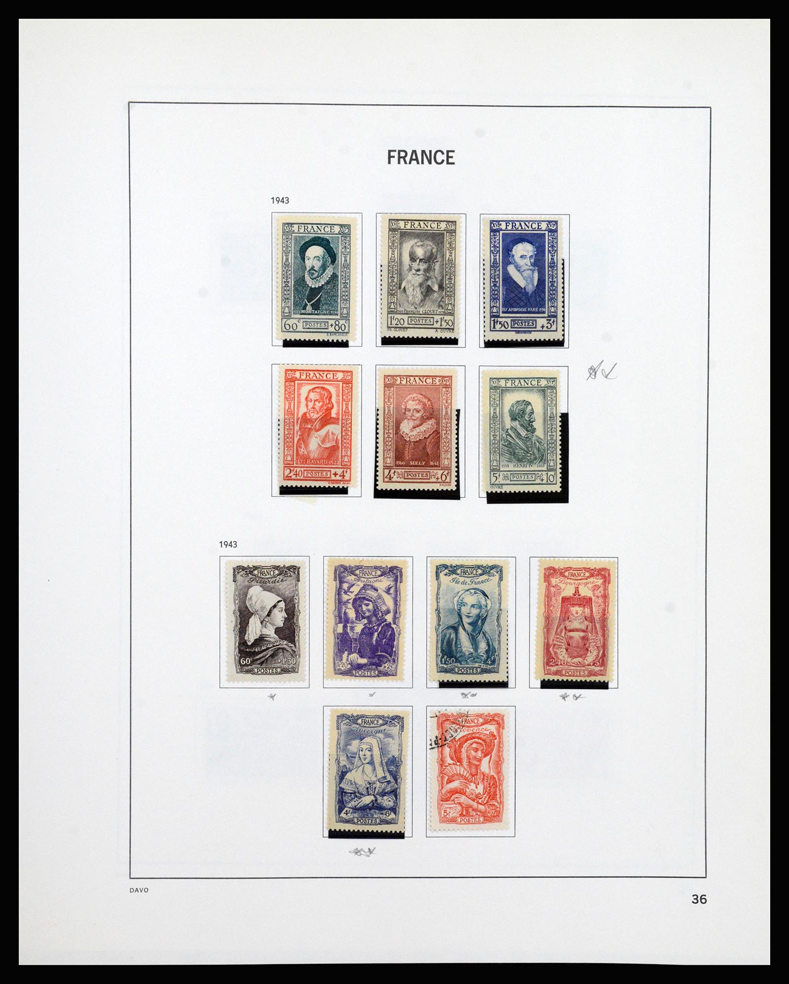 37236 036 - Postzegelverzameling 37236 Frankrijk 1849-1970.