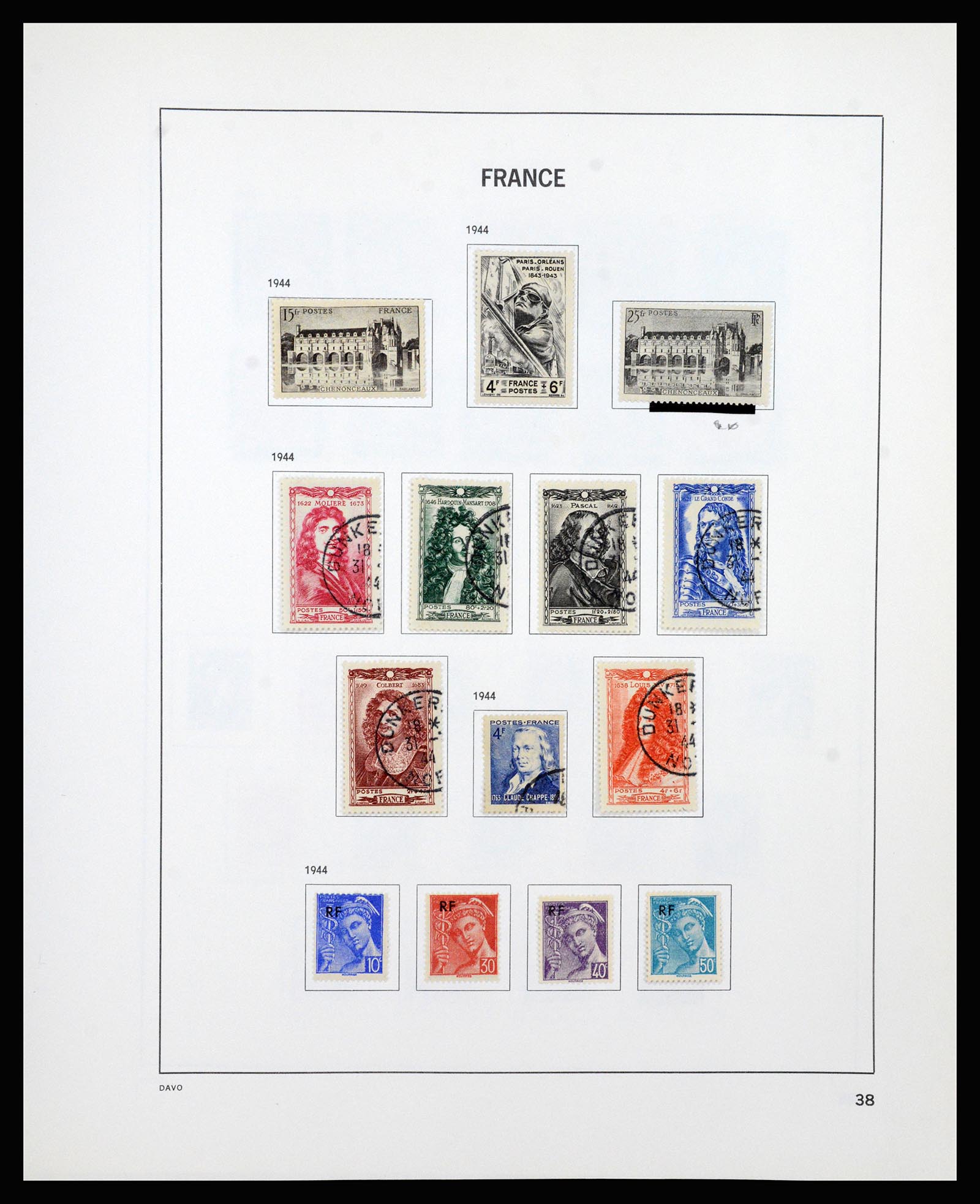 37236 038 - Postzegelverzameling 37236 Frankrijk 1849-1970.
