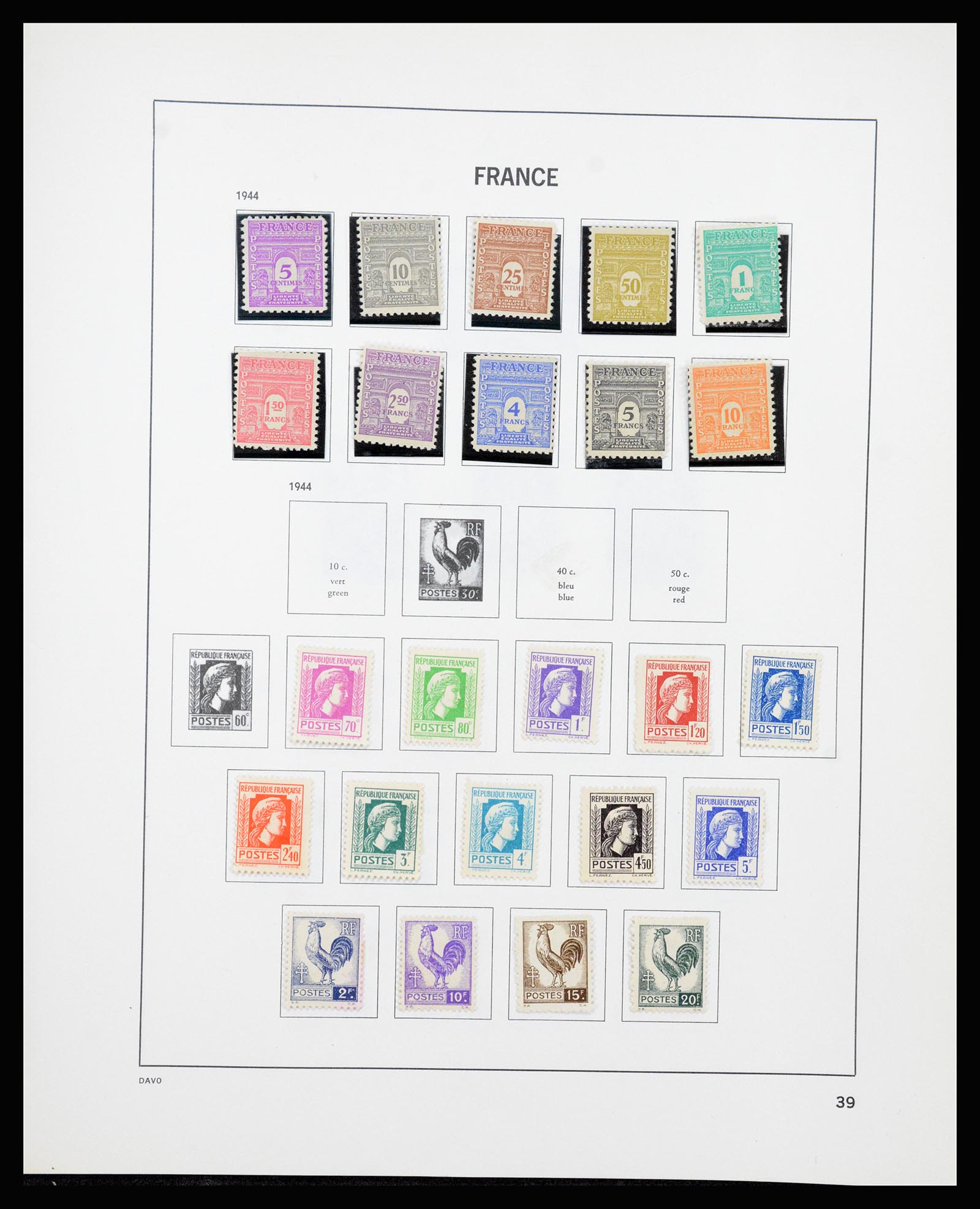 37236 039 - Postzegelverzameling 37236 Frankrijk 1849-1970.
