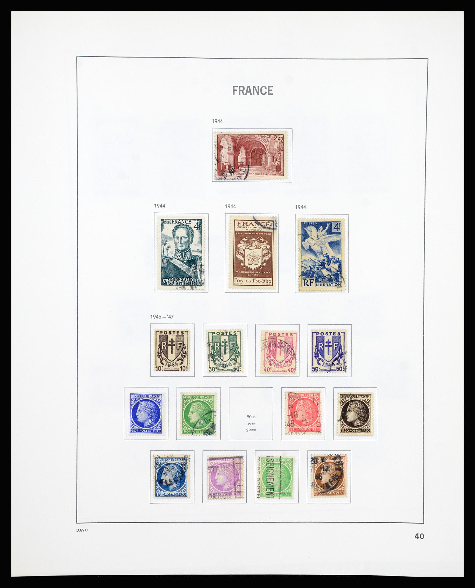 37236 040 - Postzegelverzameling 37236 Frankrijk 1849-1970.