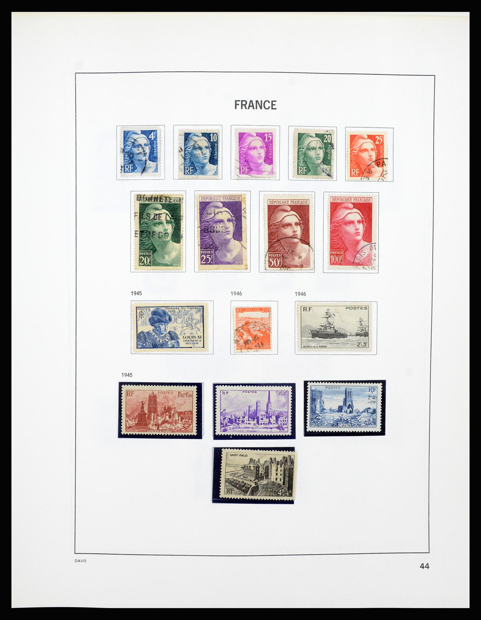 37236 044 - Postzegelverzameling 37236 Frankrijk 1849-1970.