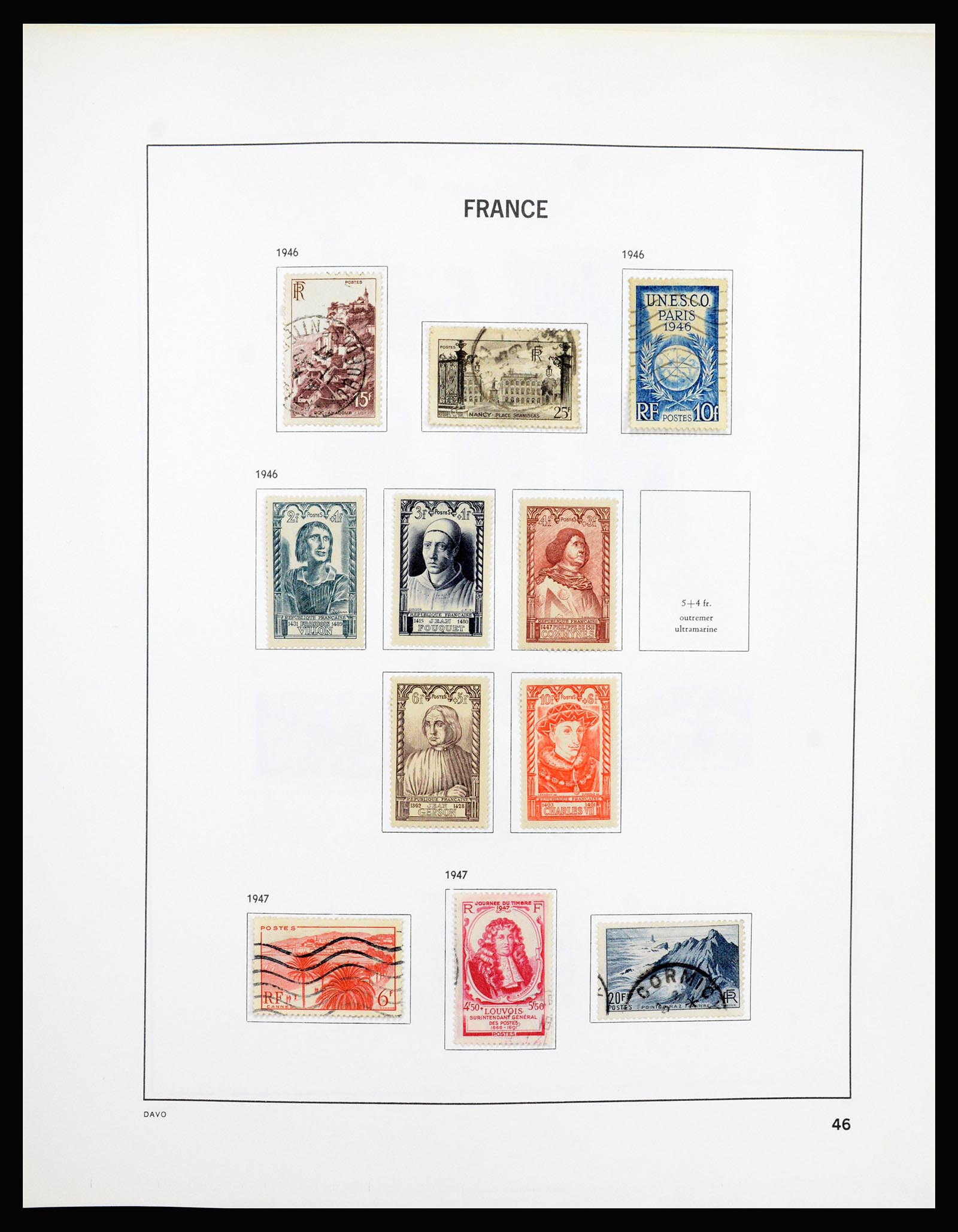 37236 046 - Postzegelverzameling 37236 Frankrijk 1849-1970.