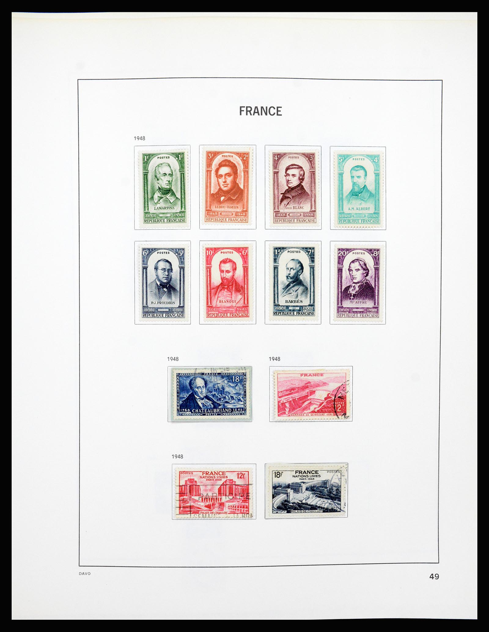 37236 049 - Postzegelverzameling 37236 Frankrijk 1849-1970.