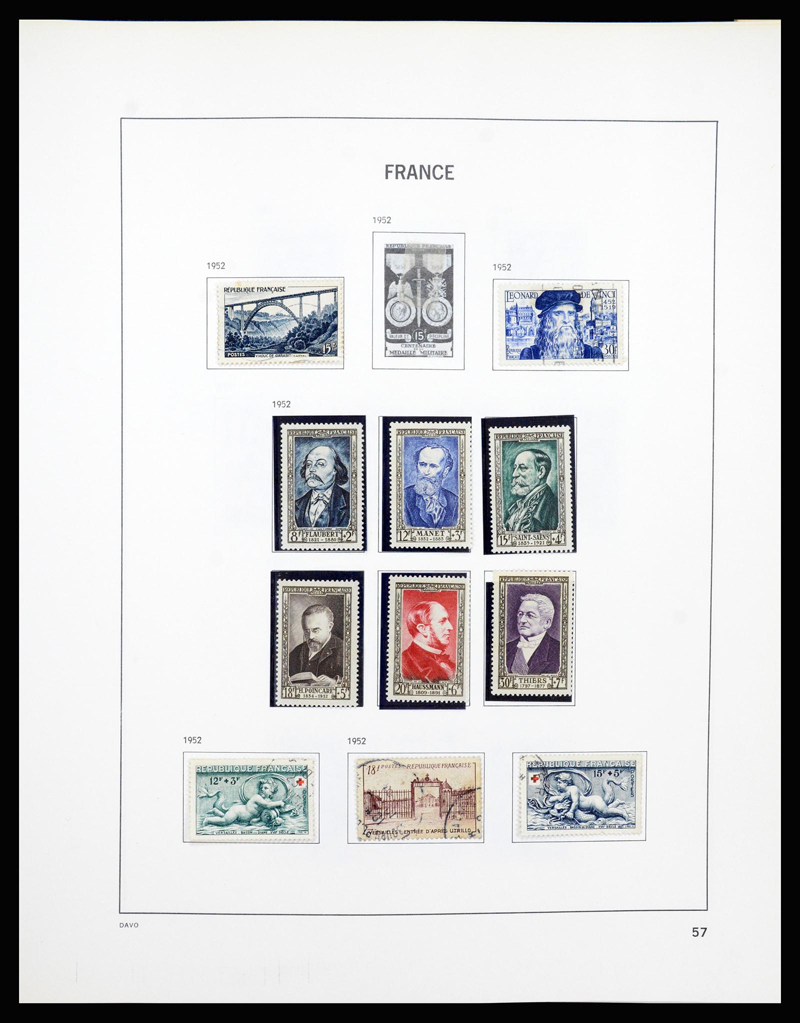 37236 058 - Postzegelverzameling 37236 Frankrijk 1849-1970.