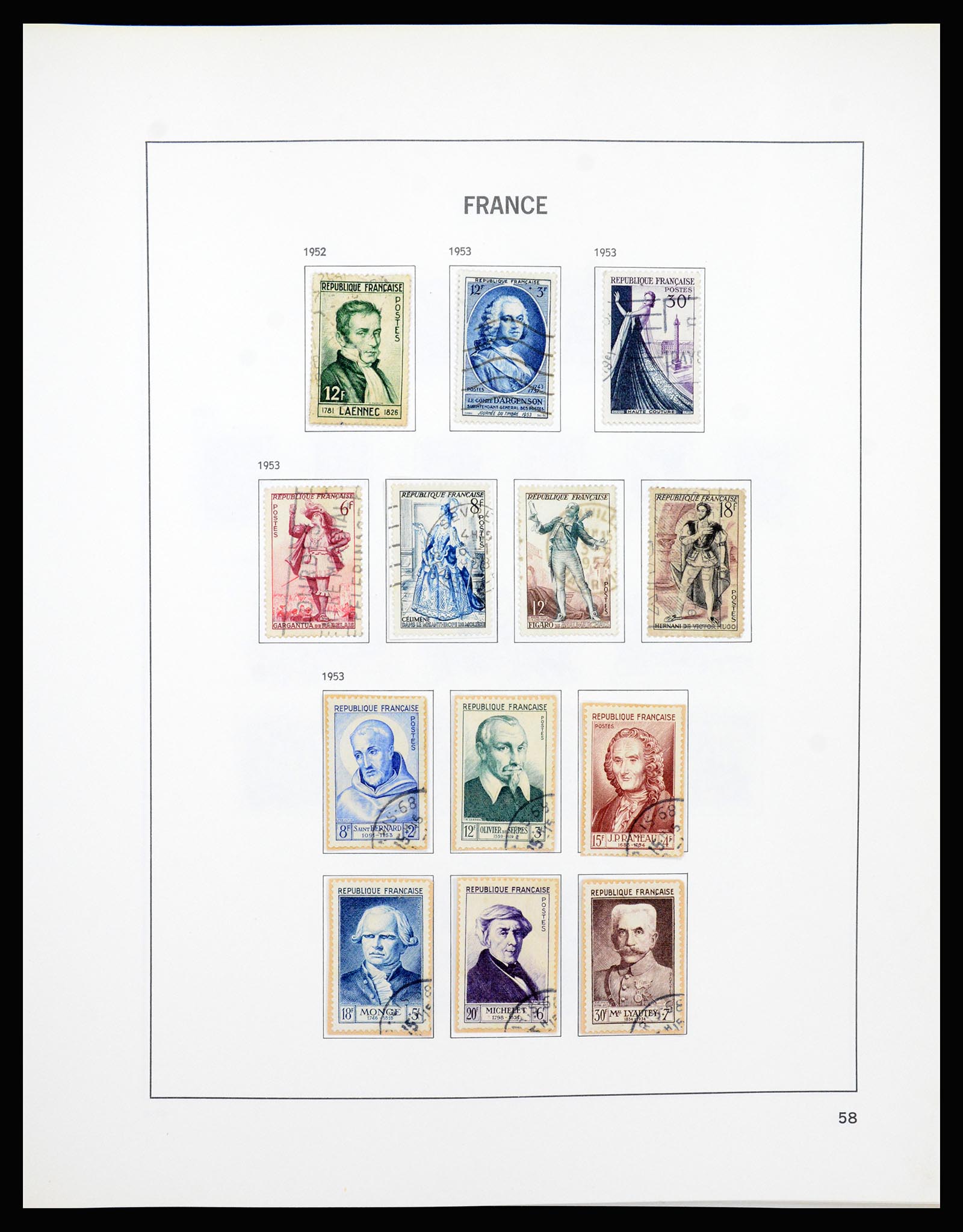 37236 059 - Postzegelverzameling 37236 Frankrijk 1849-1970.