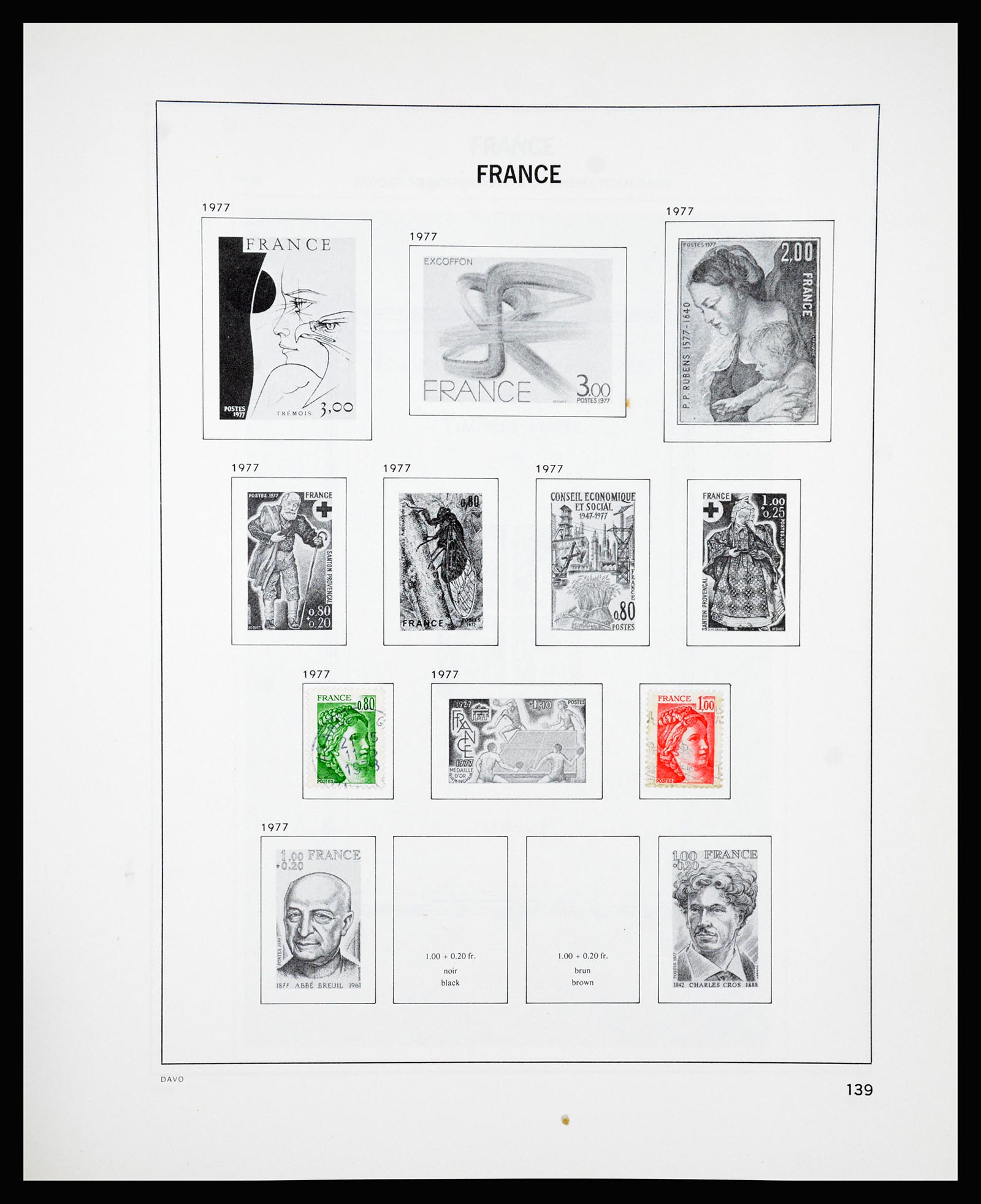 37236 124 - Postzegelverzameling 37236 Frankrijk 1849-1970.