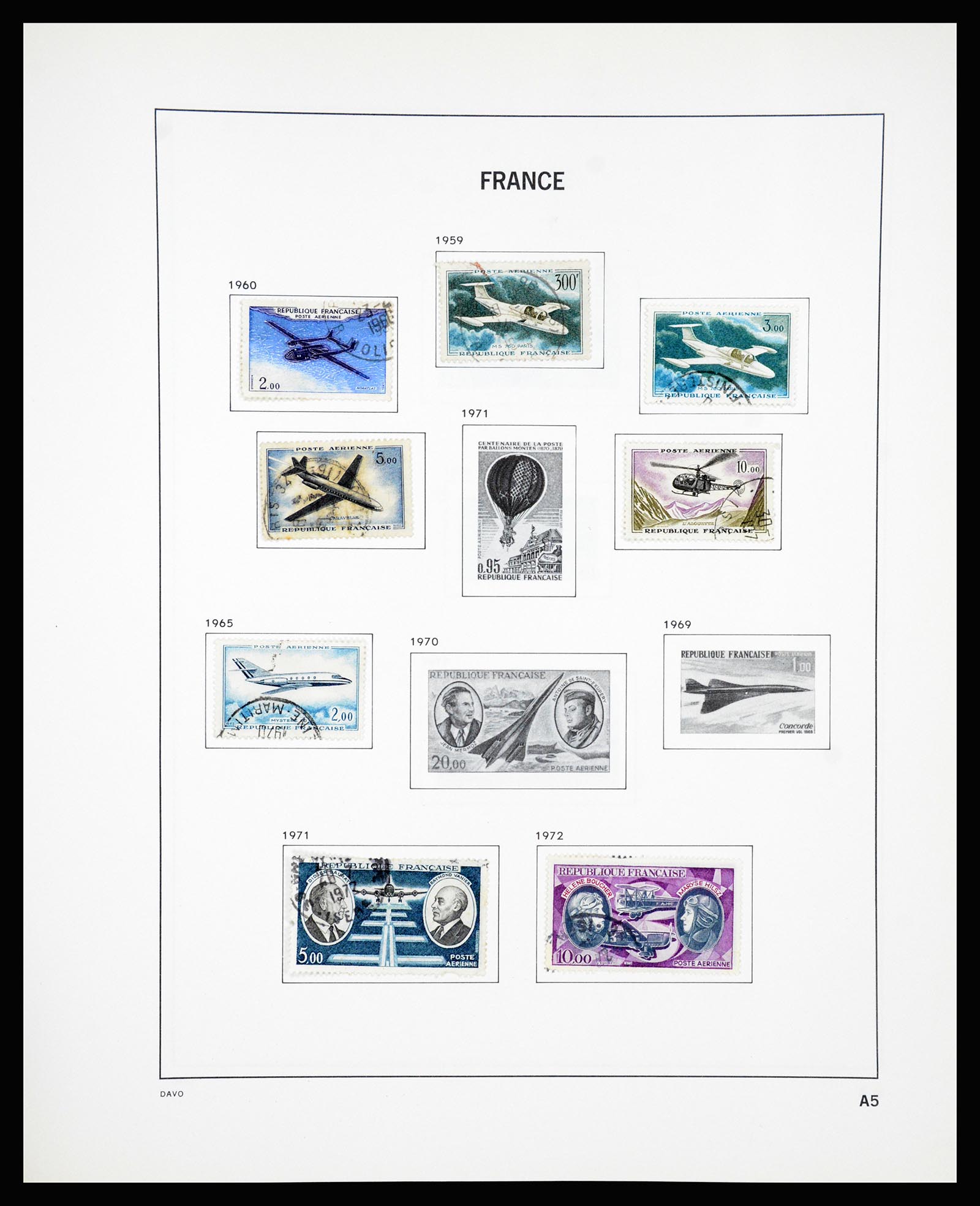 37236 130 - Postzegelverzameling 37236 Frankrijk 1849-1970.